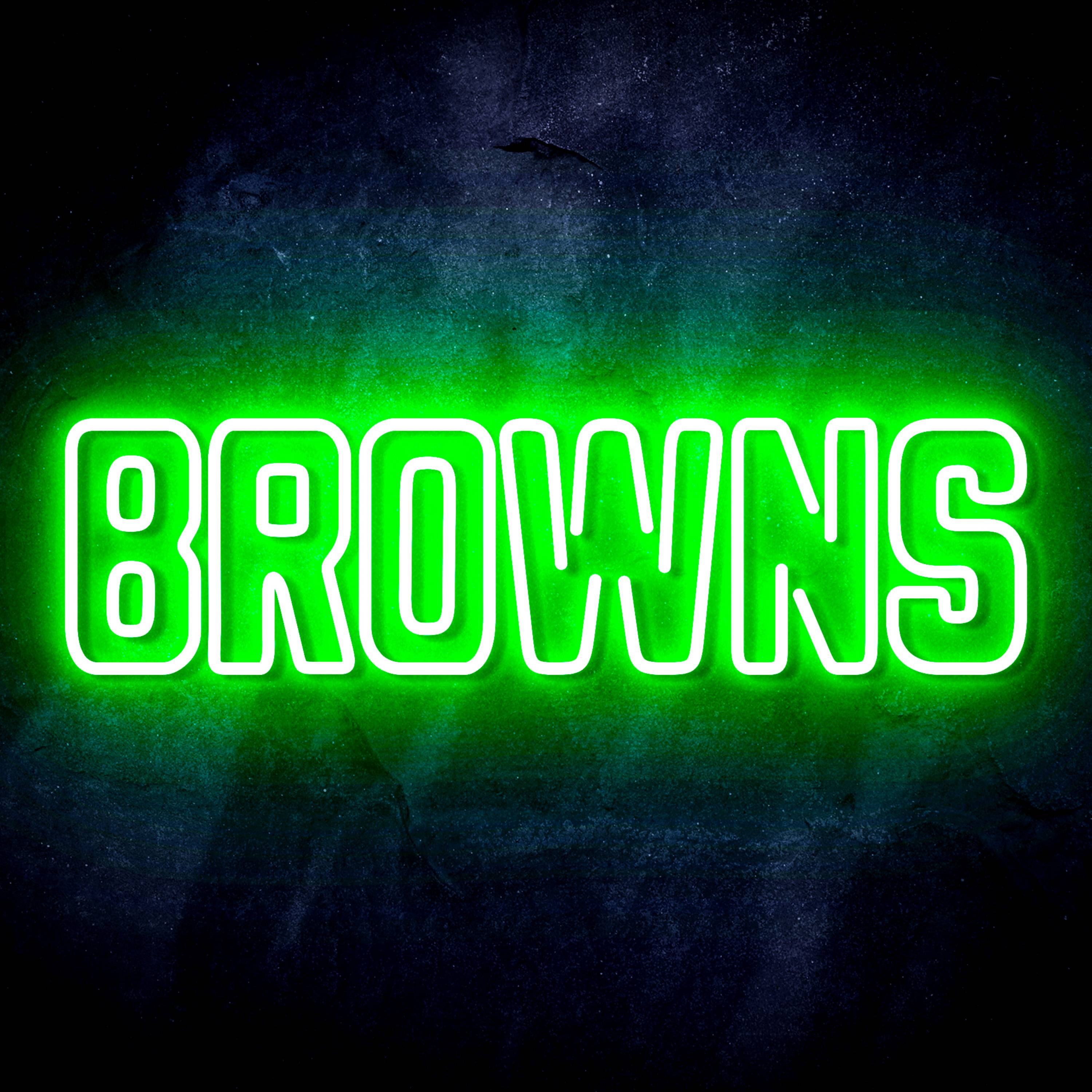 NFL BROWNS Flex Neon-like LED Sign