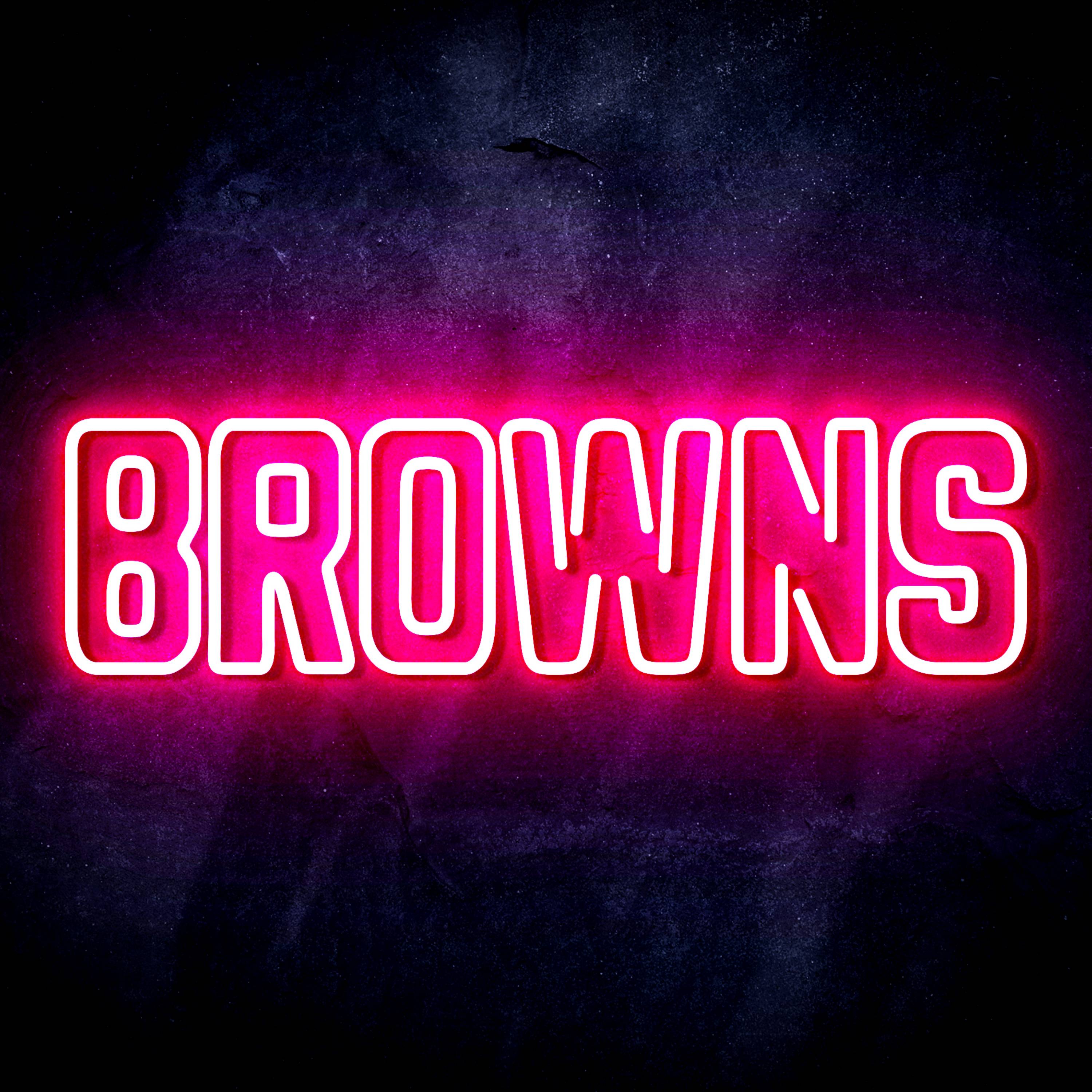 NFL BROWNS Flex Neon-like LED Sign