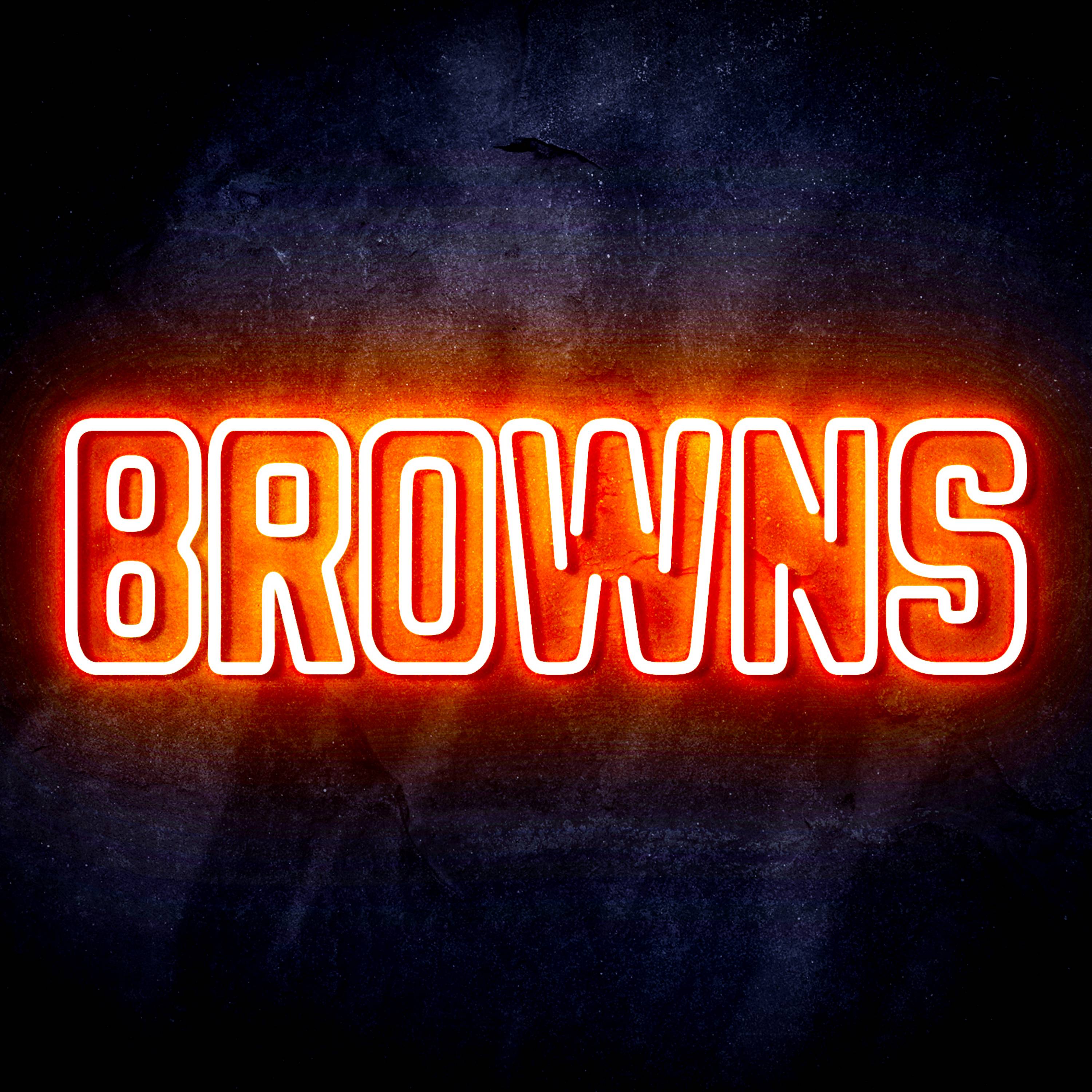 NFL BROWNS Flex Neon-like LED Sign