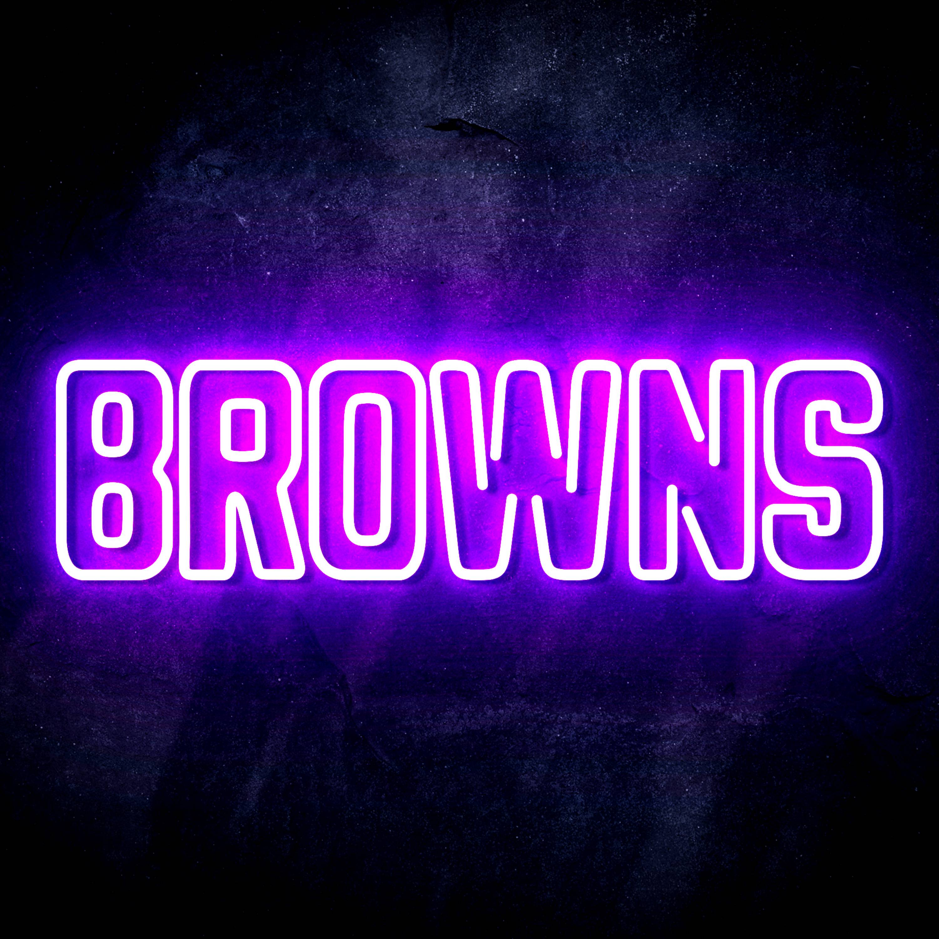 NFL BROWNS Flex Neon-like LED Sign