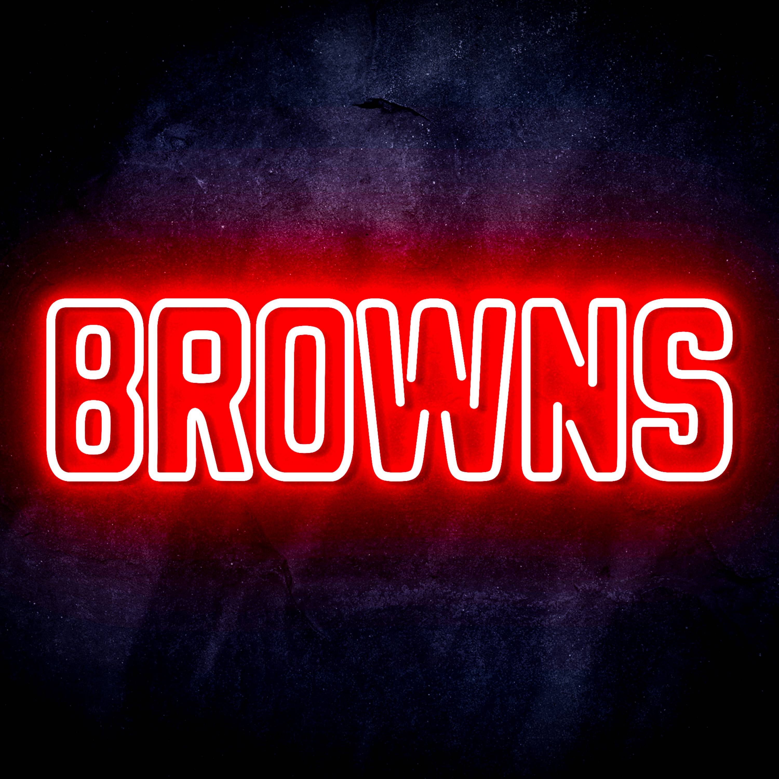 NFL BROWNS Flex Neon-like LED Sign