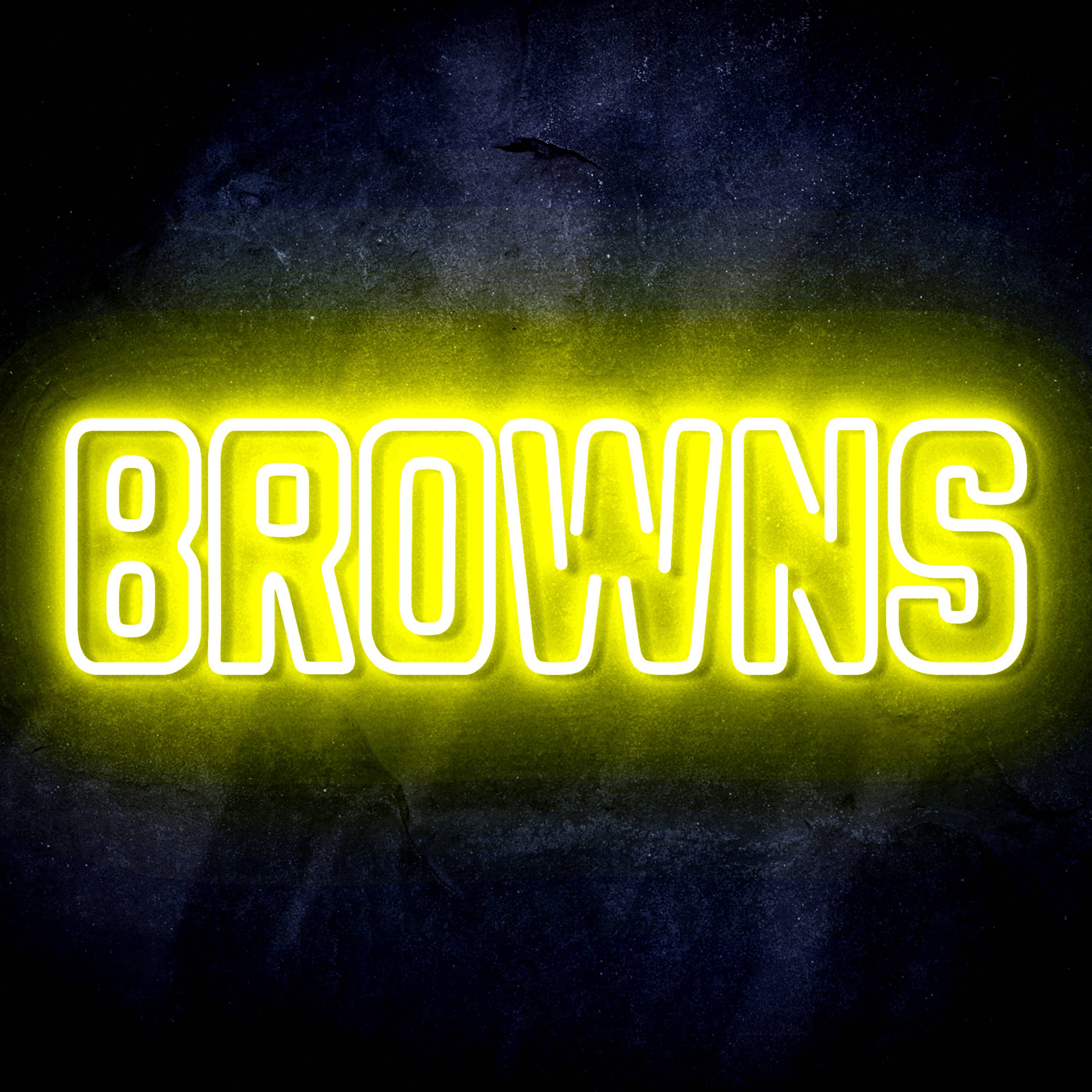 NFL BROWNS Flex Neon-like LED Sign