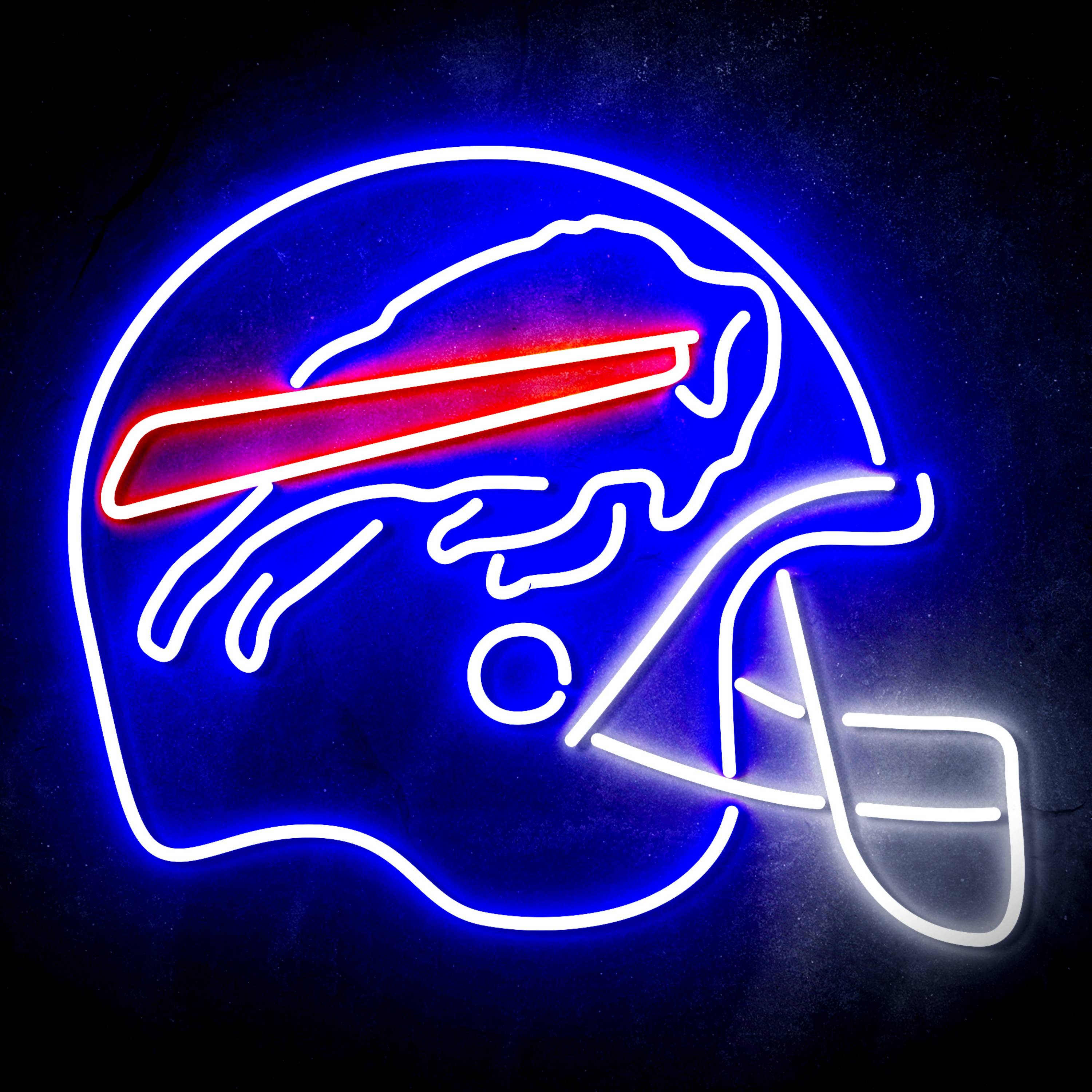 NFL Helmet Buffalo Bills Flex Neon-like LED Sign