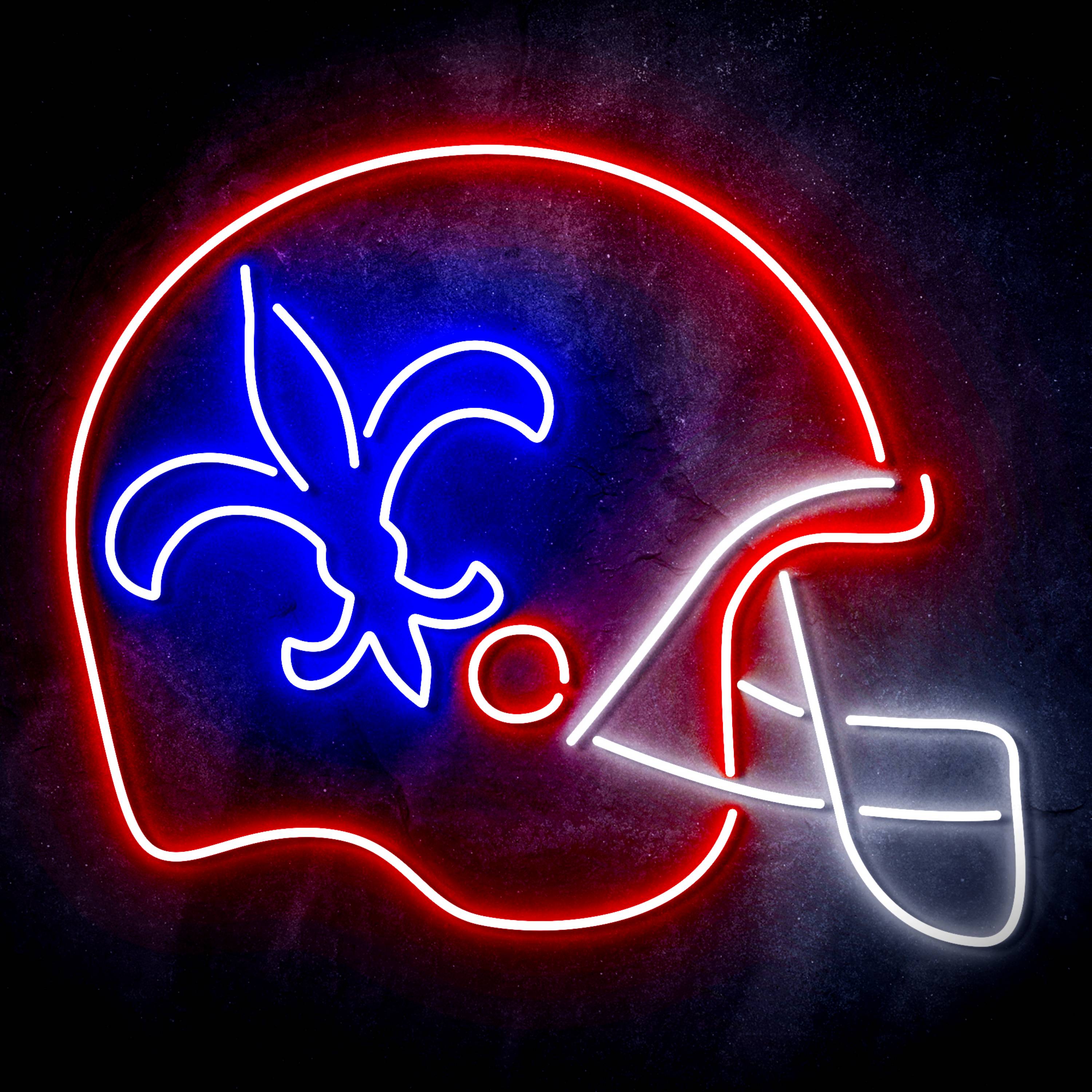 NFL Helmet New Orleans Saints Flex Neon-like LED Sign