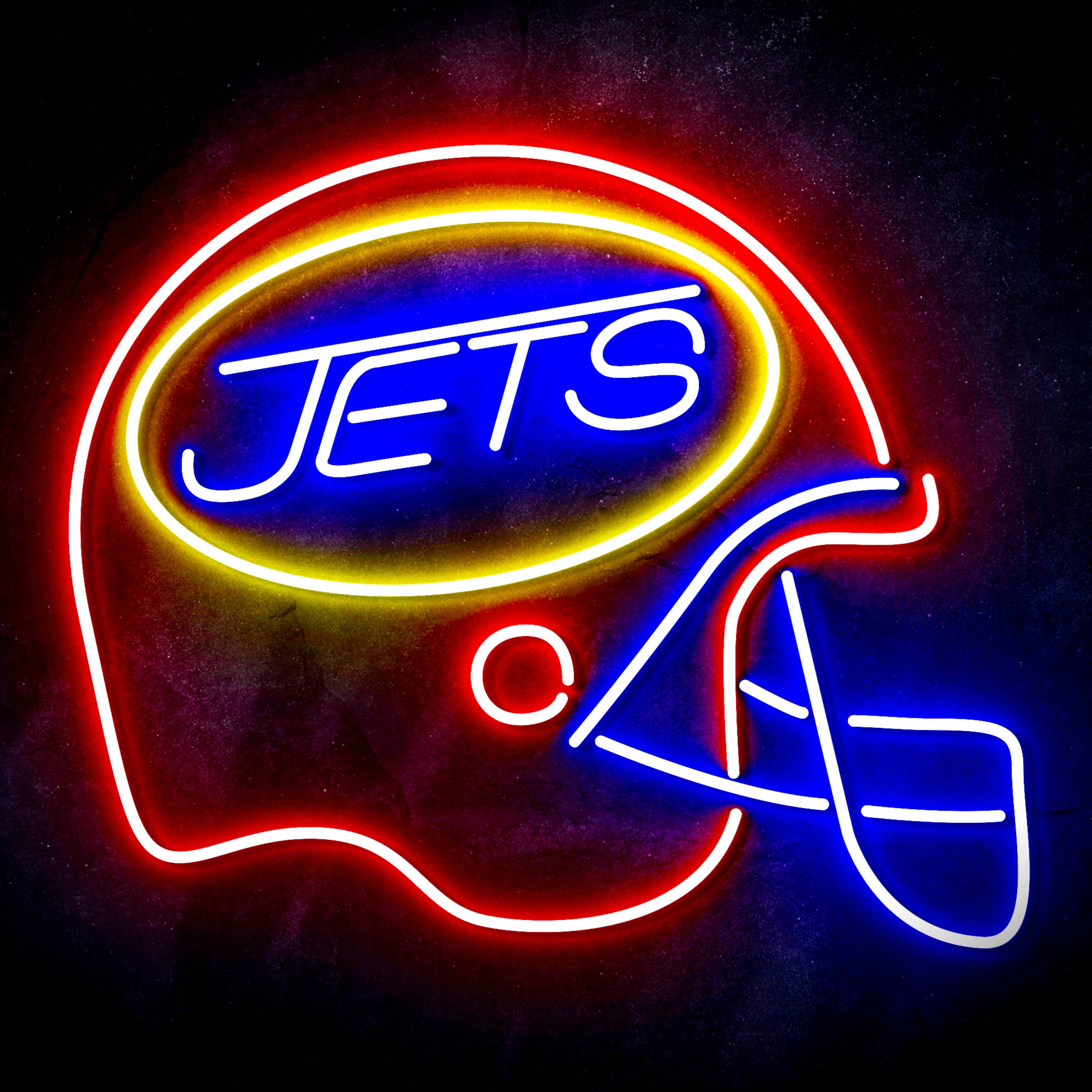 NFL Helmet New York Jets Flex Neon-like LED Sign