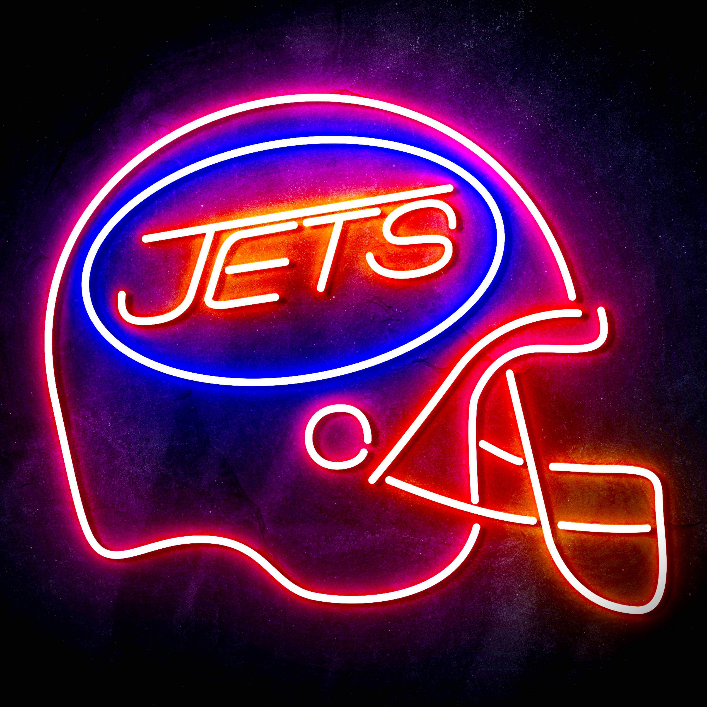 NFL Helmet New York Jets Flex Neon-like LED Sign