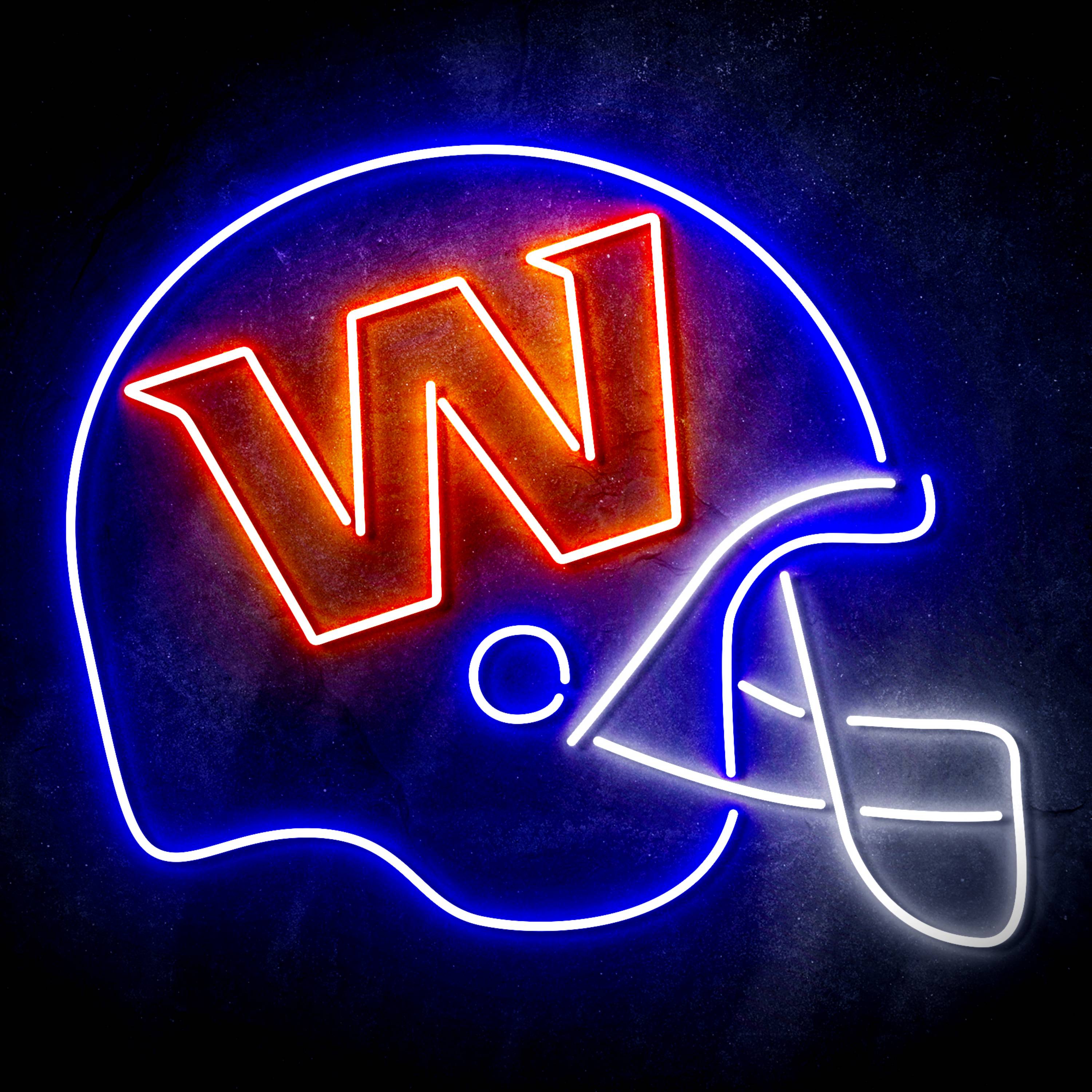 NFL Helmet Washington Football Team Flex Neon-like LED Sign