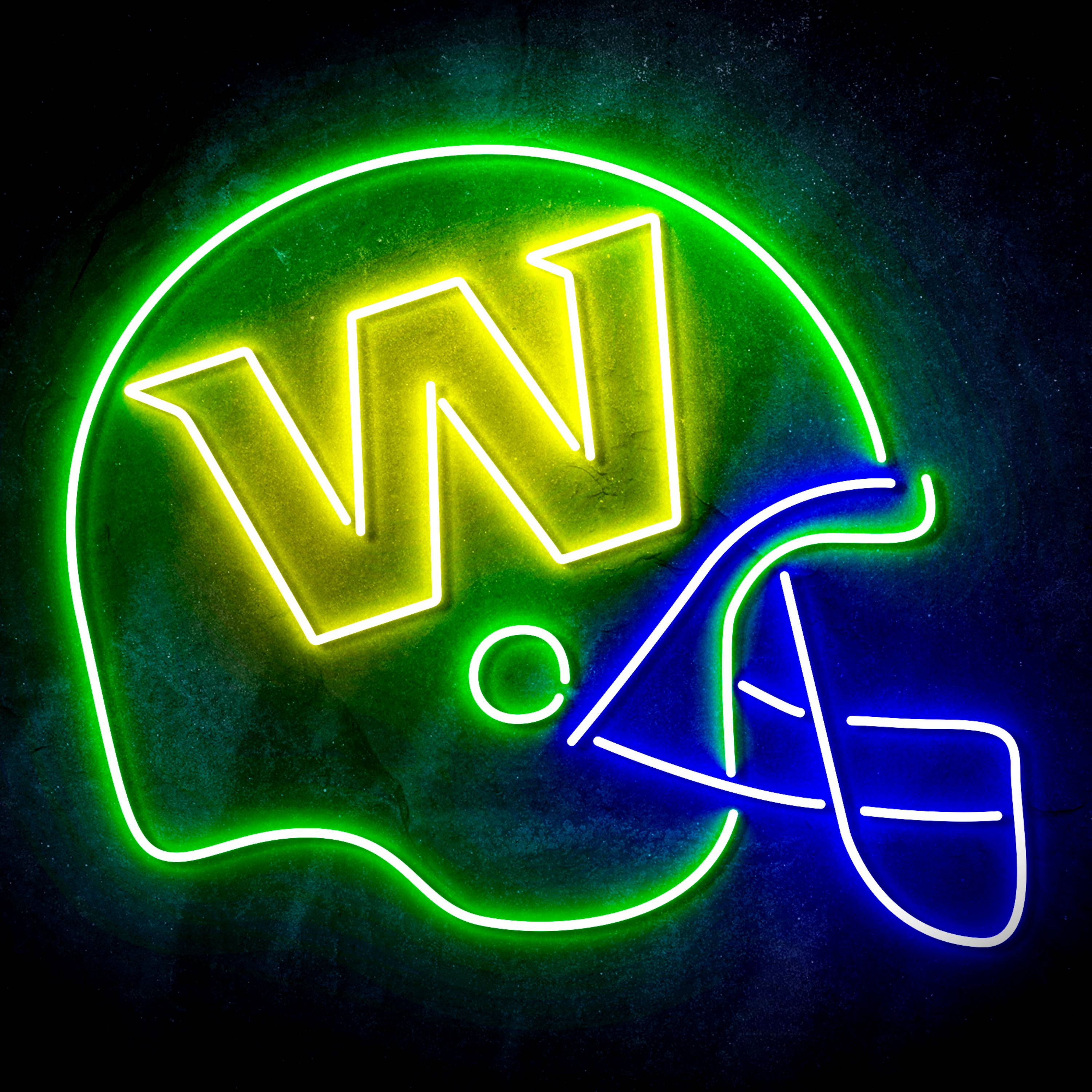 NFL Helmet Washington Football Team Flex Neon-like LED Sign