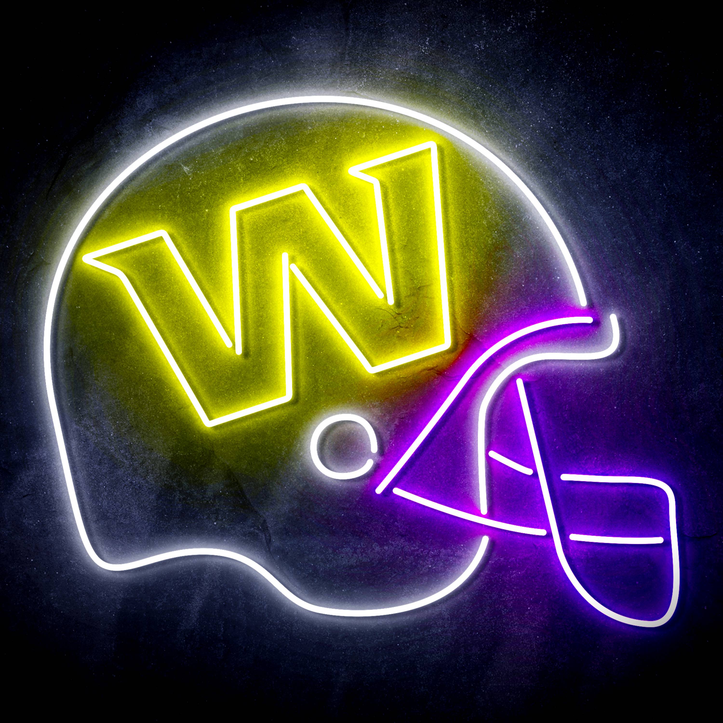 NFL Helmet Washington Football Team Flex Neon-like LED Sign