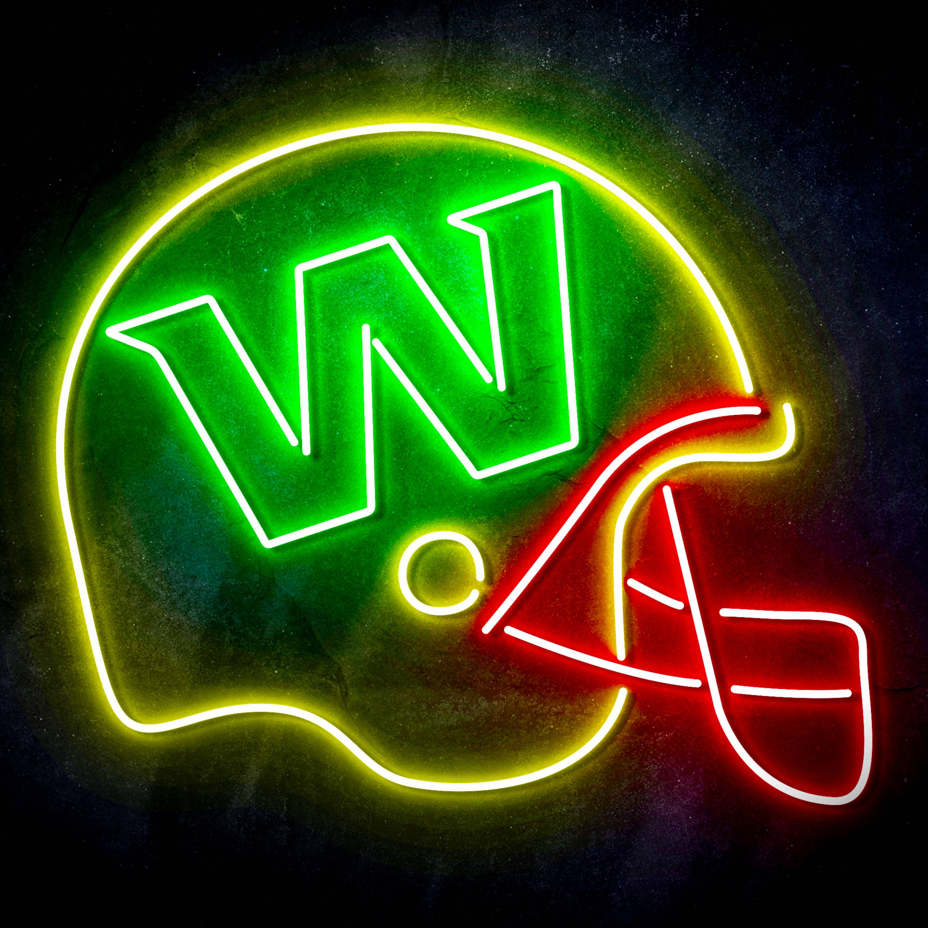 NFL Helmet Washington Football Team Flex Neon-like LED Sign