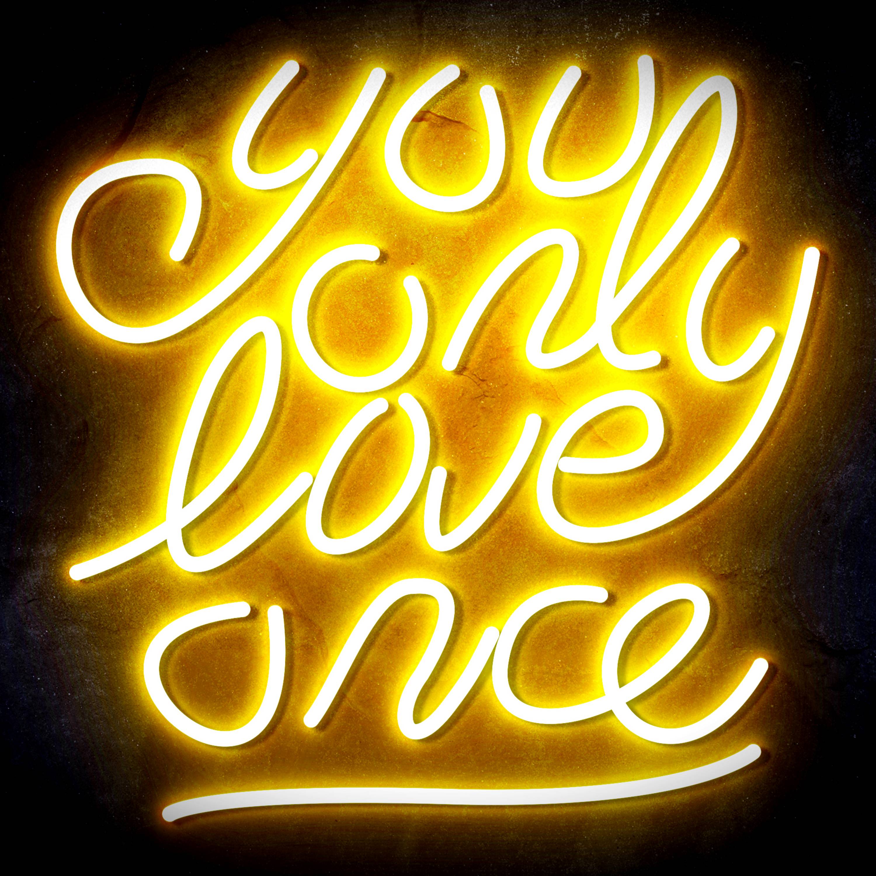 You only love once Flex Neon-like LED Sign