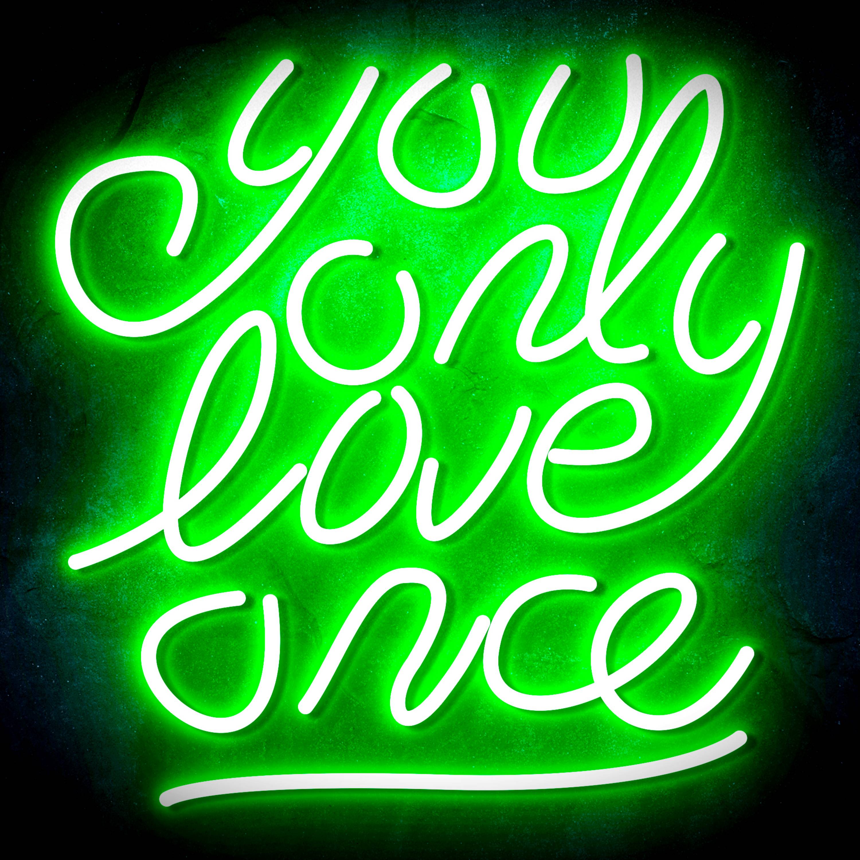 You only love once Flex Neon-like LED Sign