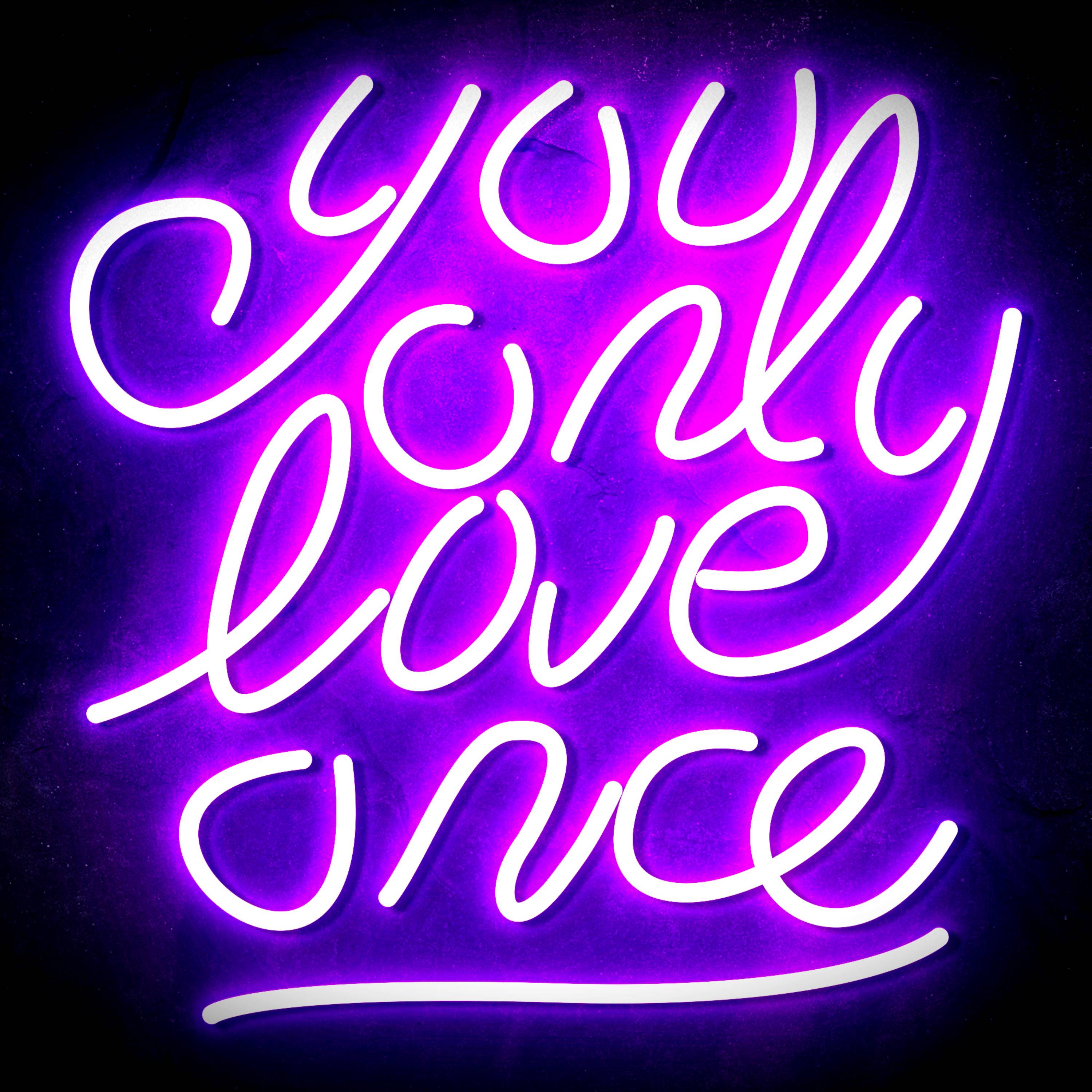 You only love once Flex Neon-like LED Sign