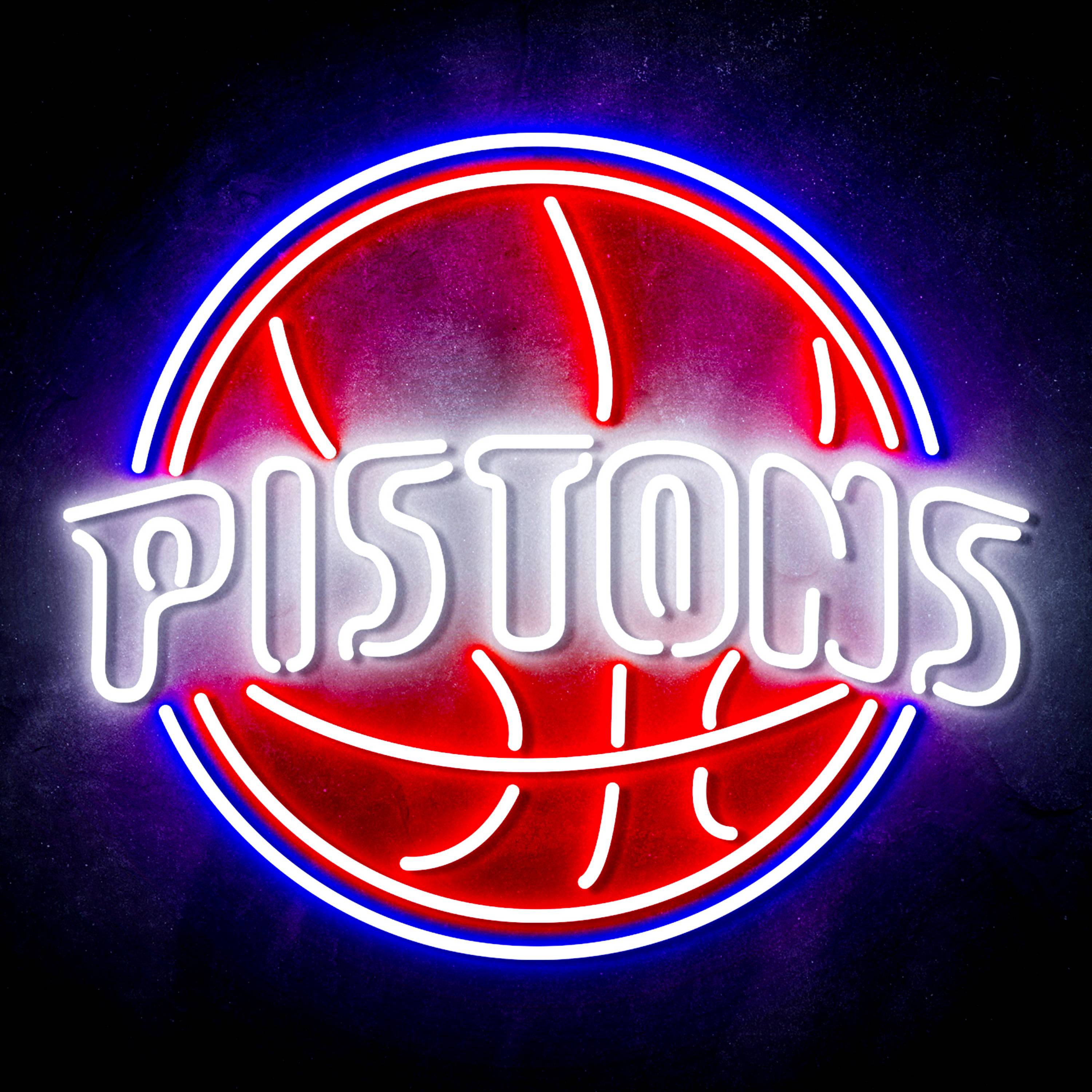 NBA Detroit Pistons Flex Neon-like LED Sign