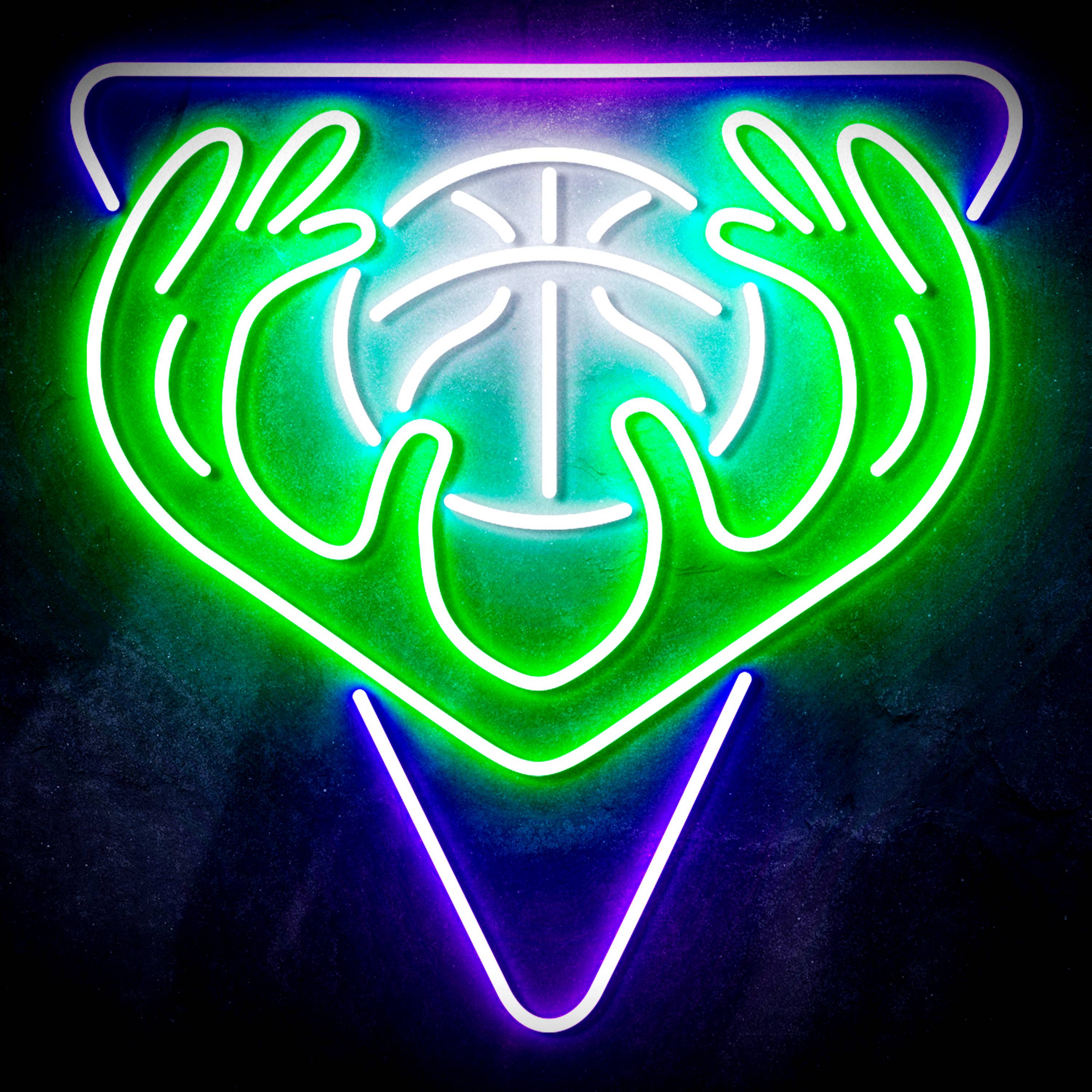 NBA Milwaukee Bucks Logo Flex Neon-like LED Sign