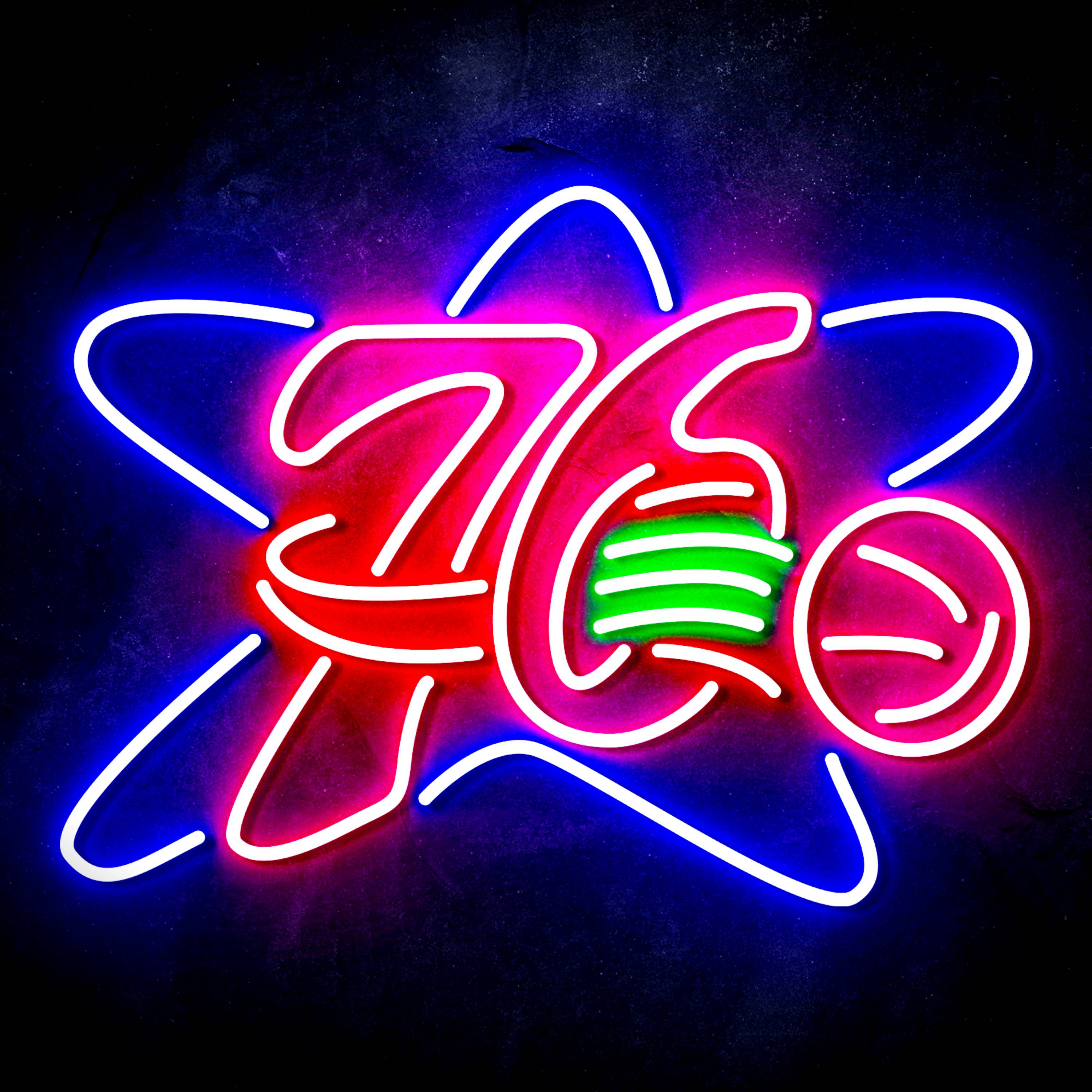 NBA Philadelphia 76ers Flex Neon-like LED Sign