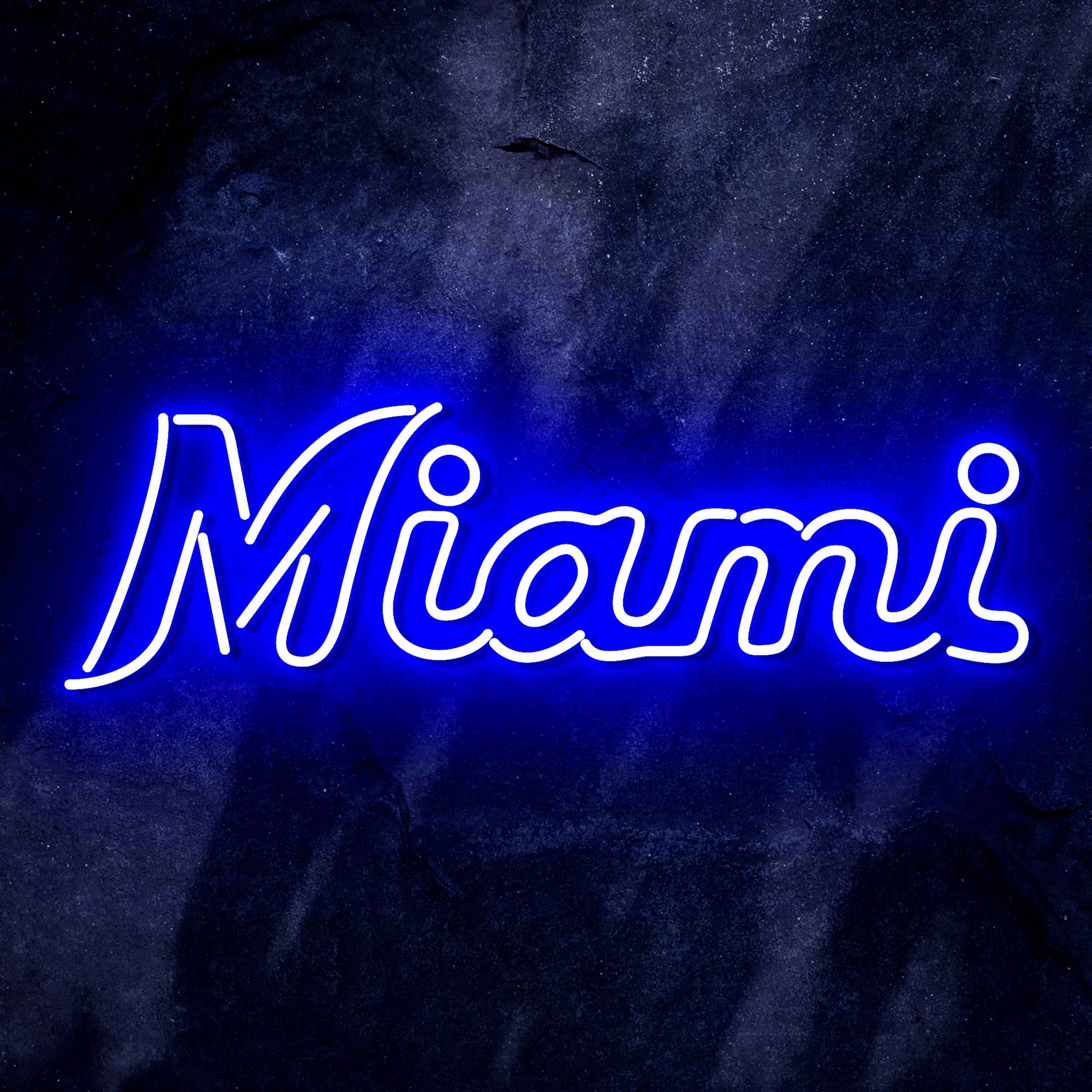 MLB Miami Marlins Flex Neon-like LED Sign