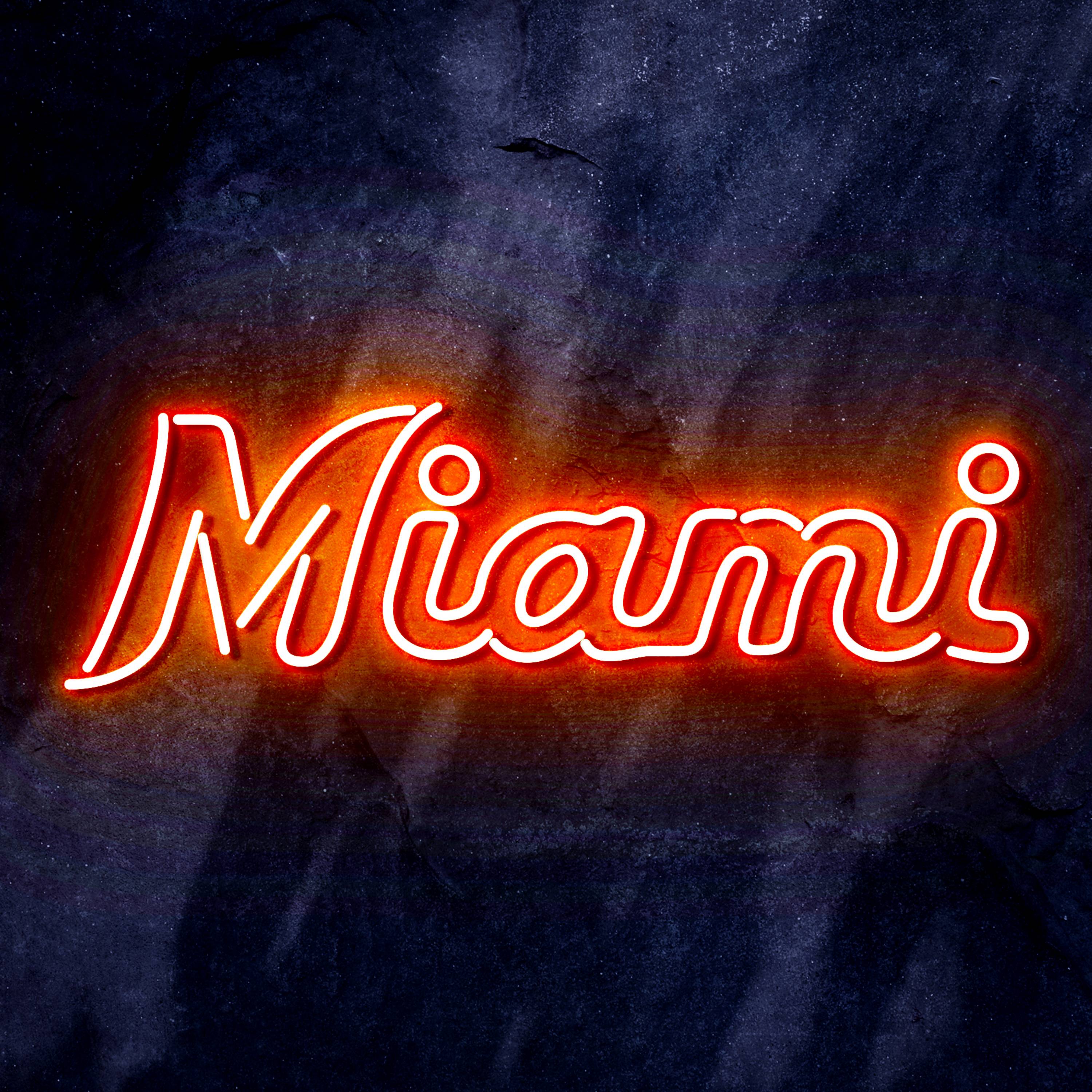 MLB Miami Marlins Flex Neon-like LED Sign