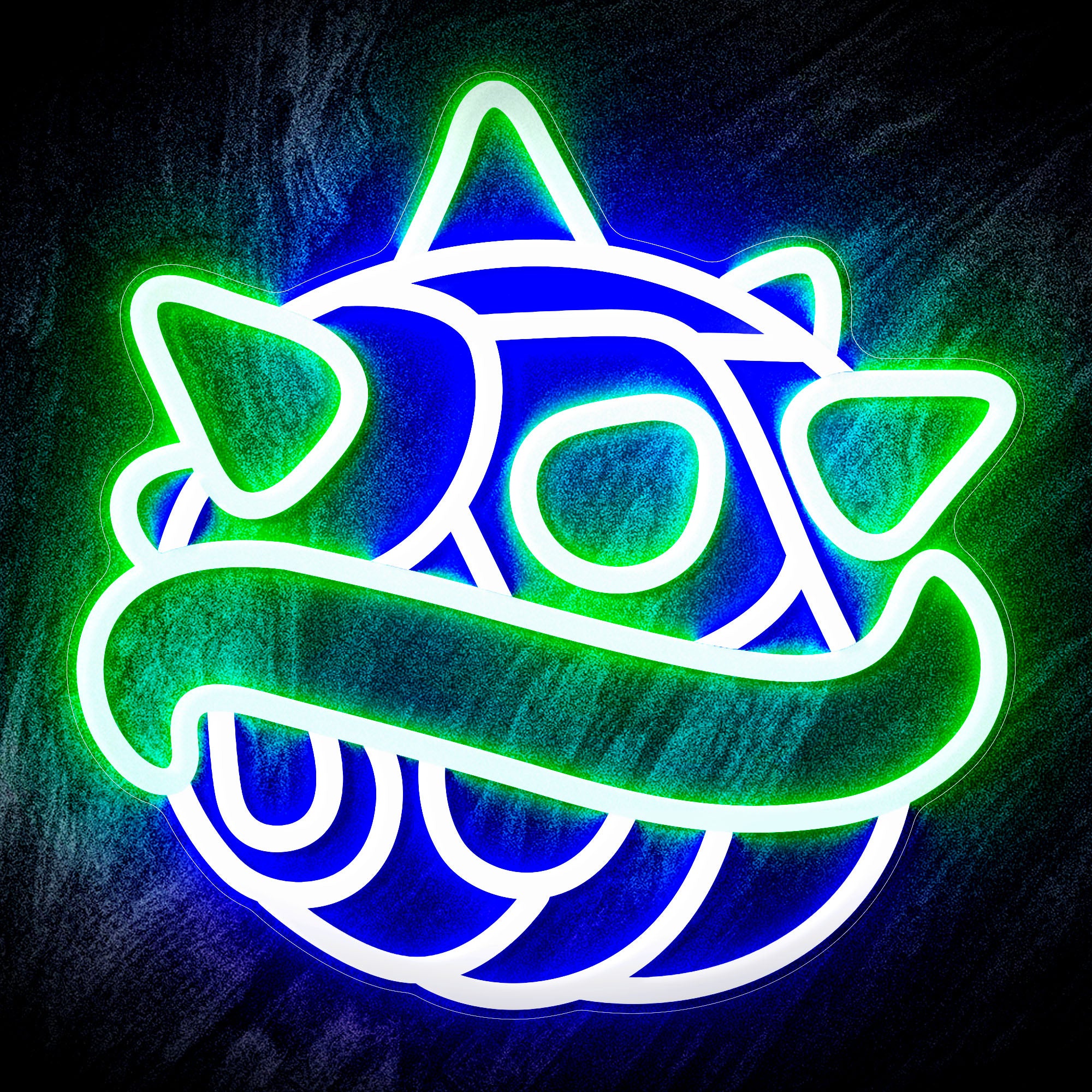 Mario Kart Blue Shell Flex Neon-like LED Sign