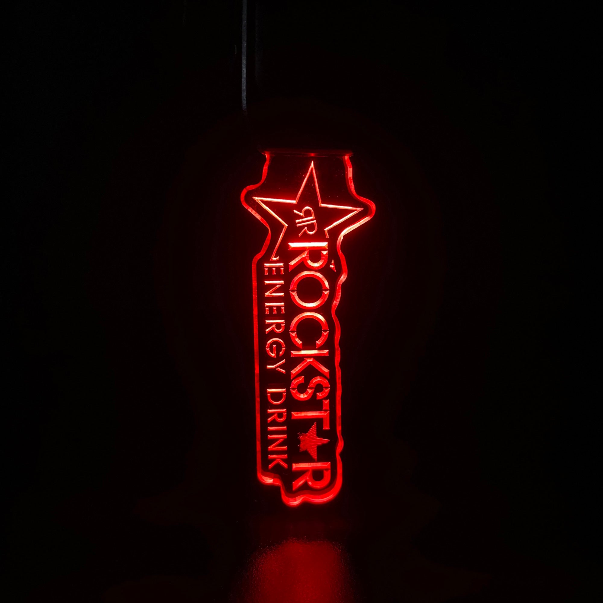 Rockstar LED Light Acrylic Keychain
