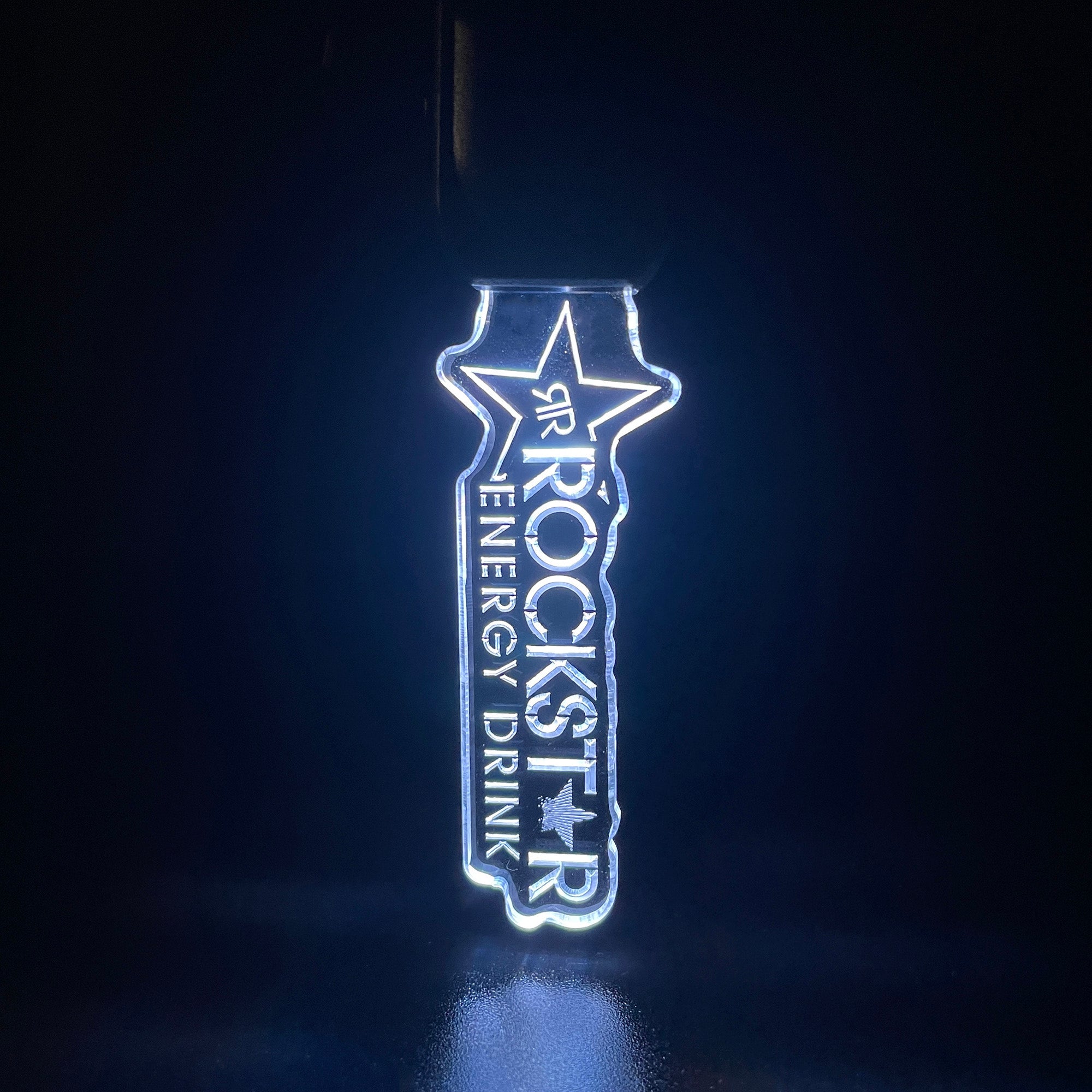 Rockstar LED Light Acrylic Keychain