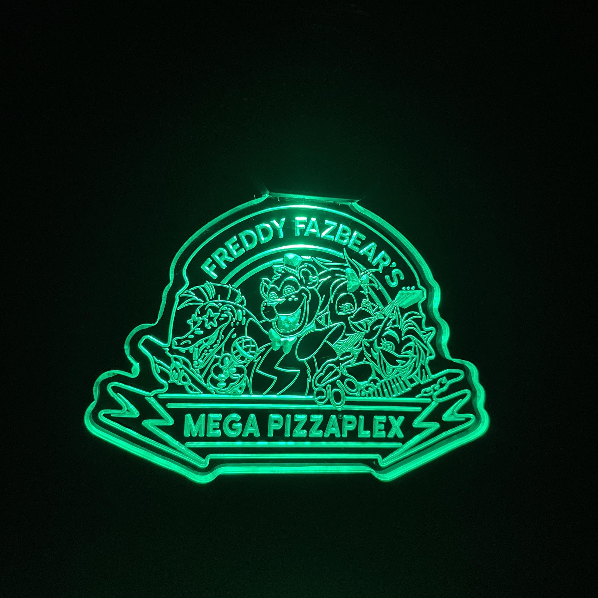 Five Nights at Freddys Mega Pizzaplex LED Light Acrylic Keychain