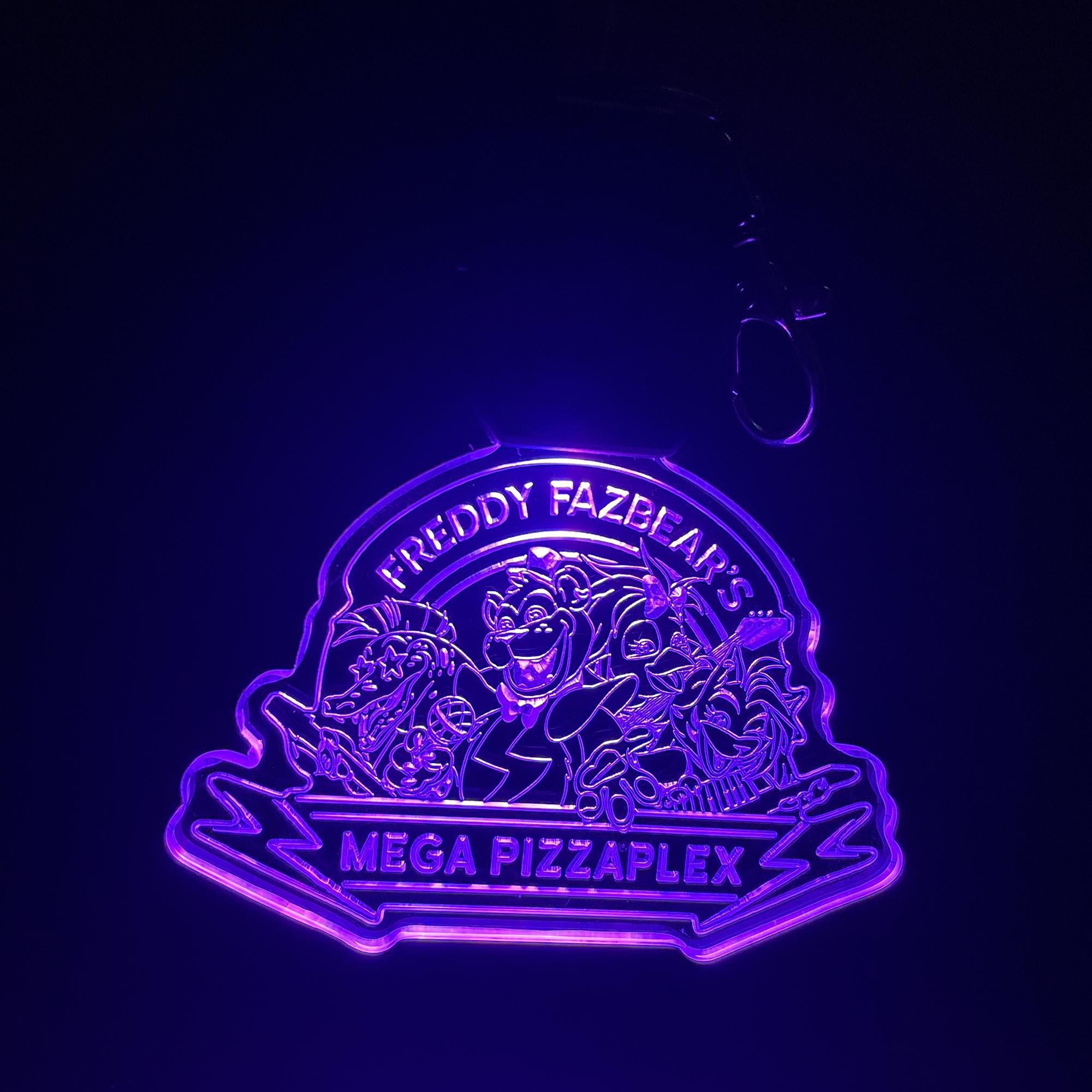 Five Nights at Freddys Mega Pizzaplex LED Light Acrylic Keychain