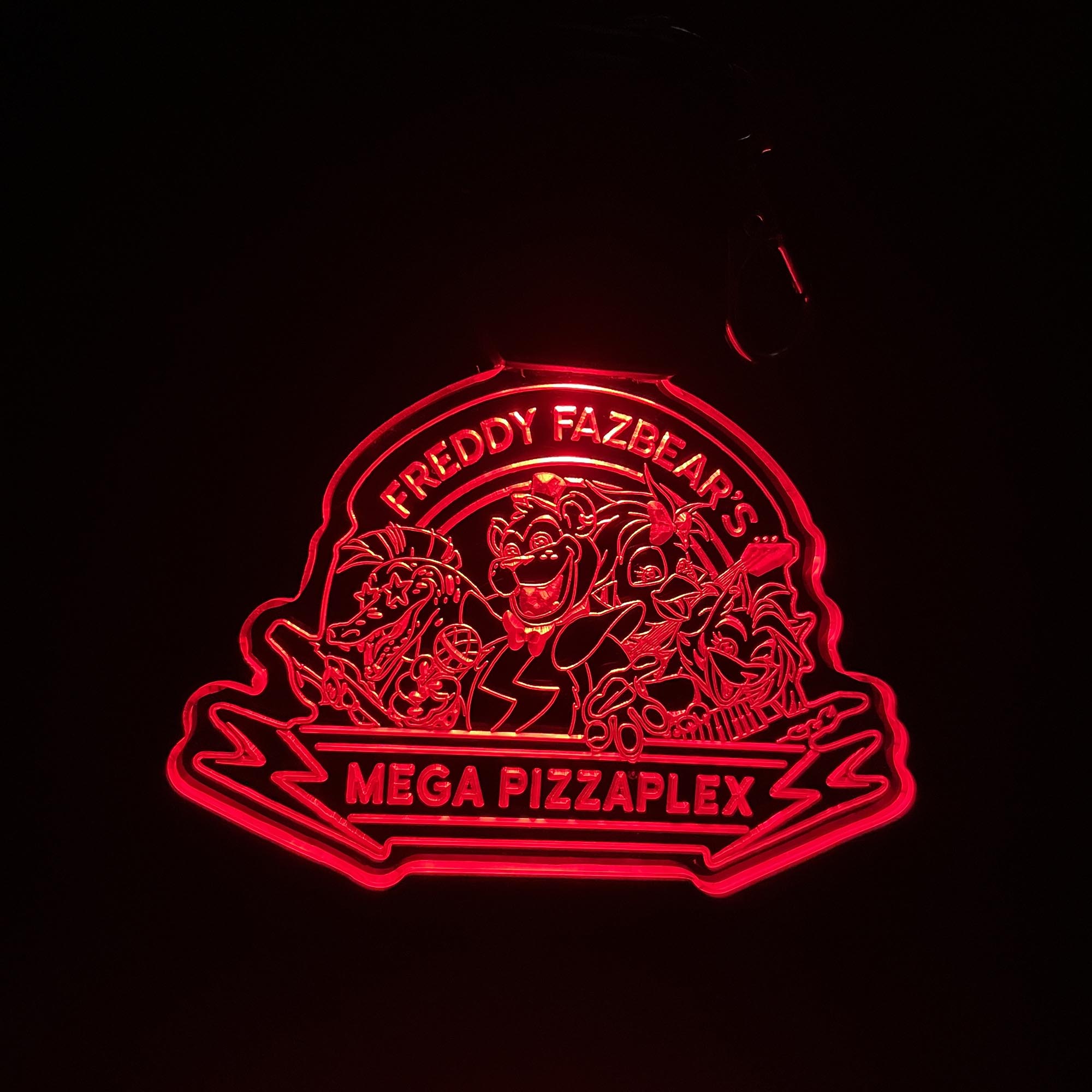 Five Nights at Freddys Mega Pizzaplex LED Light Acrylic Keychain