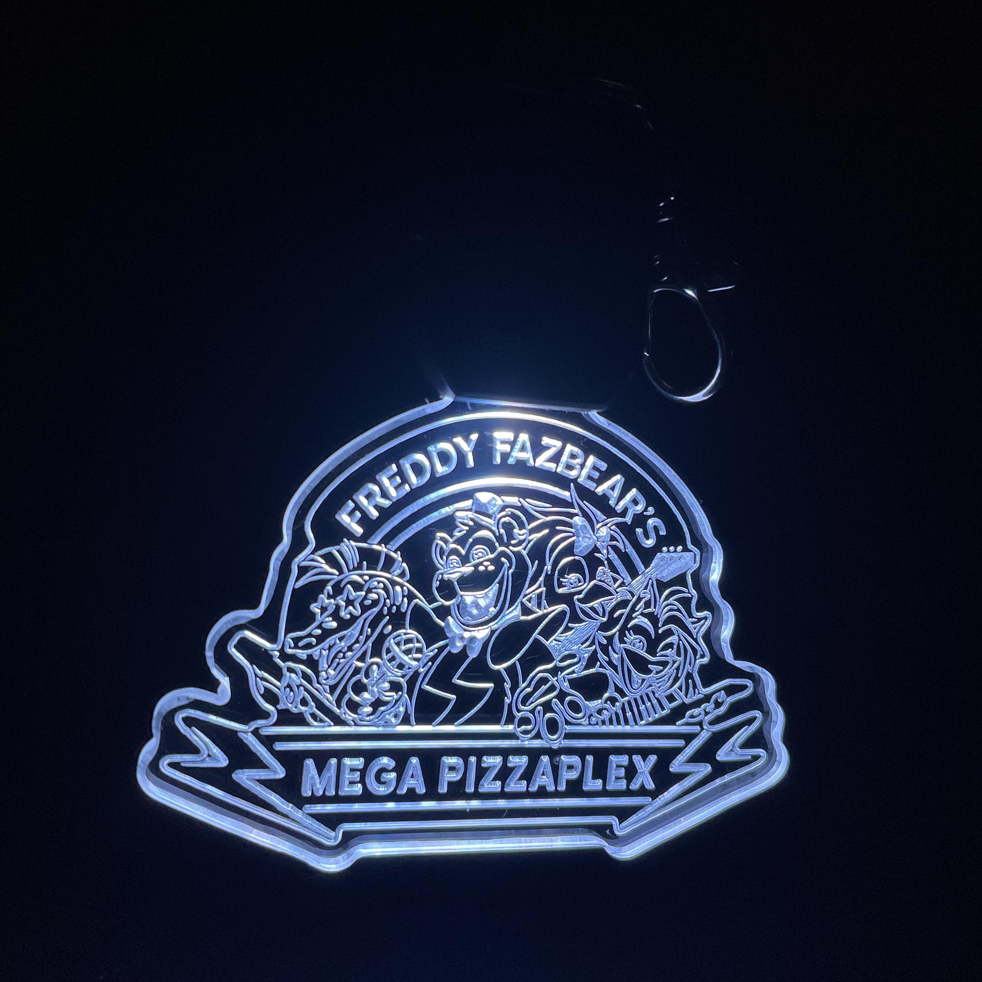 Five Nights at Freddys Mega Pizzaplex LED Light Acrylic Keychain