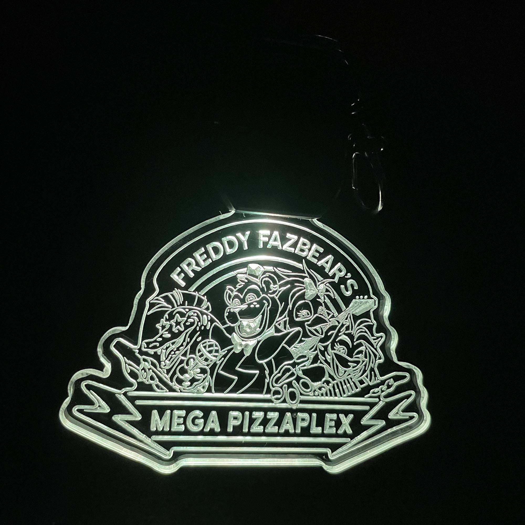 Five Nights at Freddys Mega Pizzaplex LED Light Acrylic Keychain