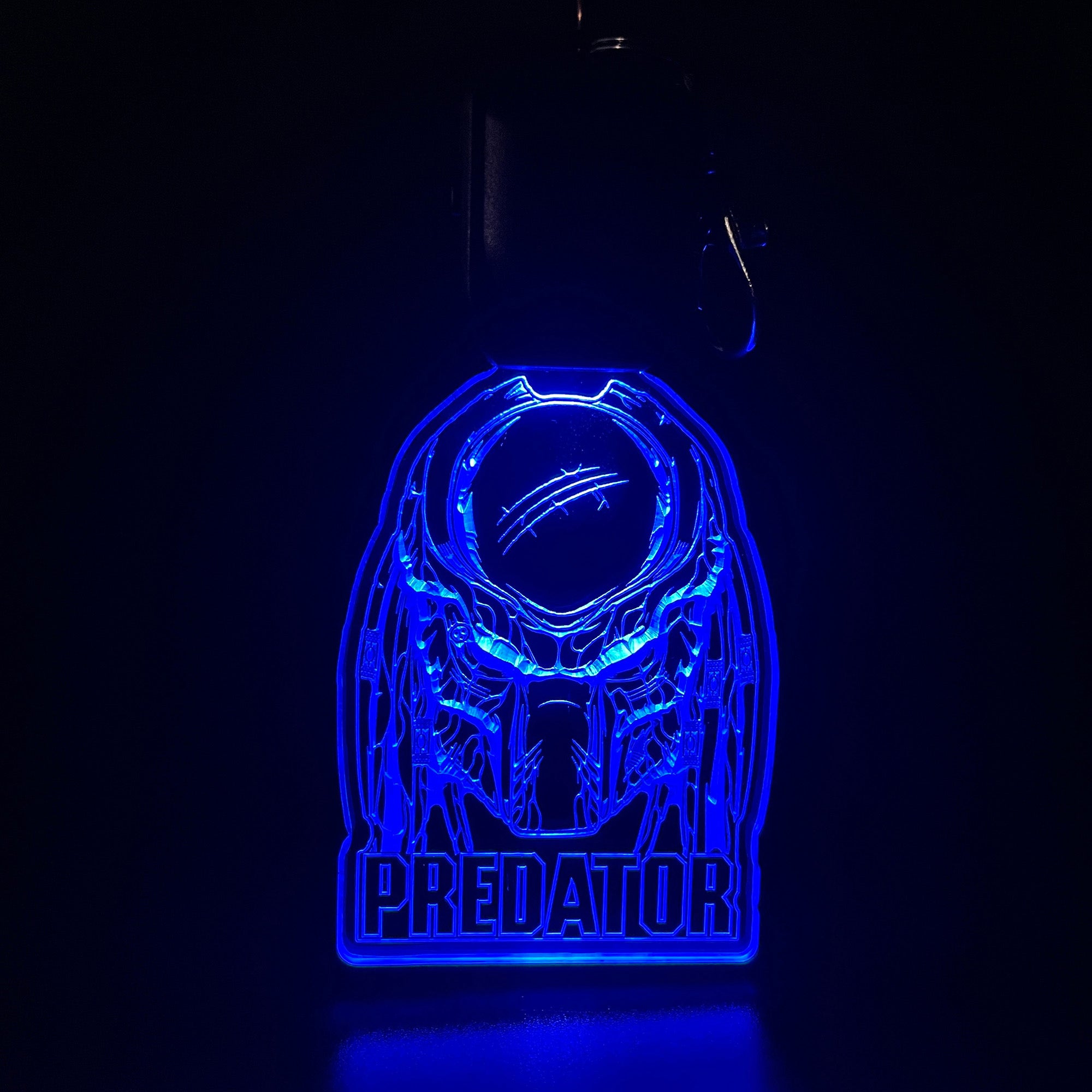 Predator LED Light Acrylic Keychain