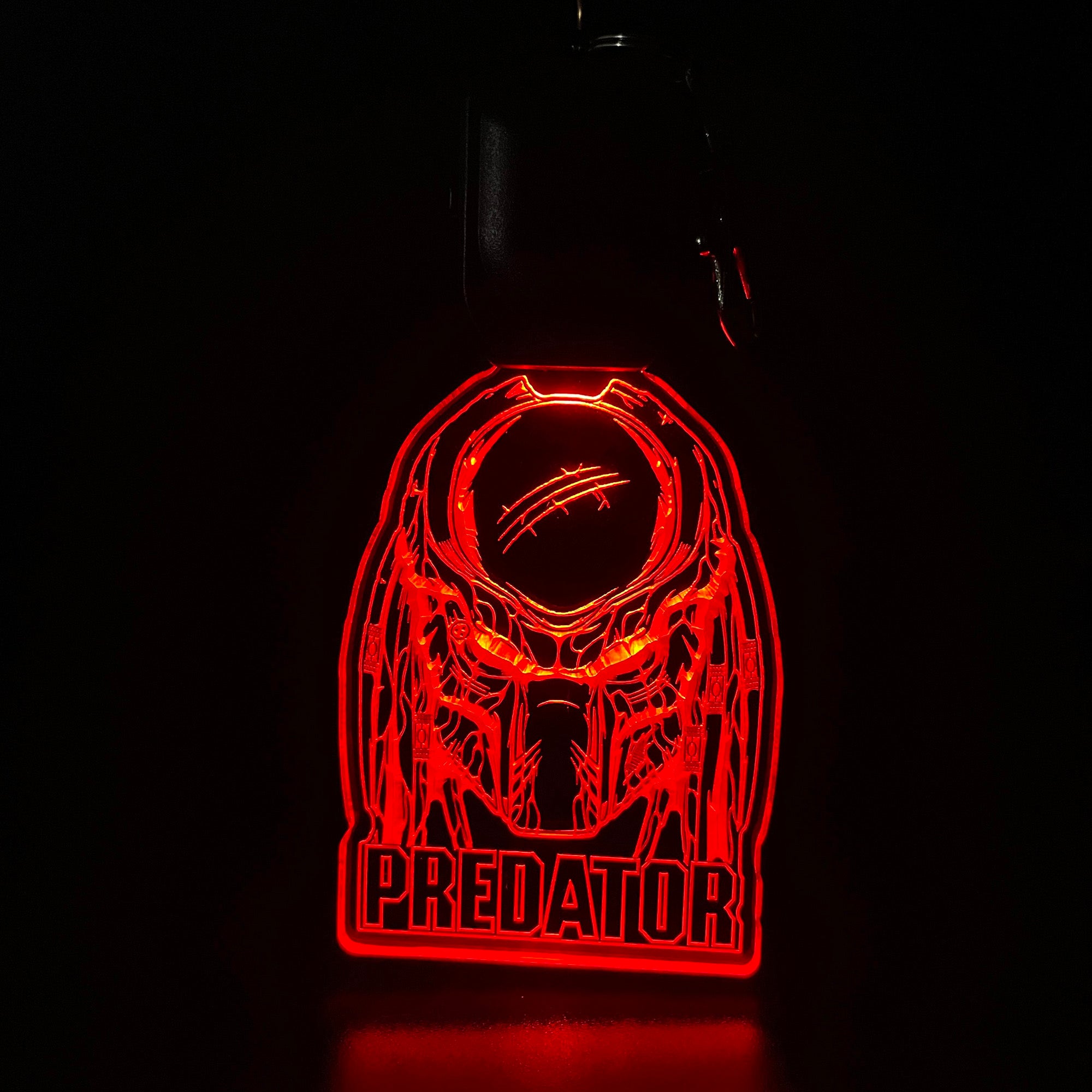 Predator LED Light Acrylic Keychain