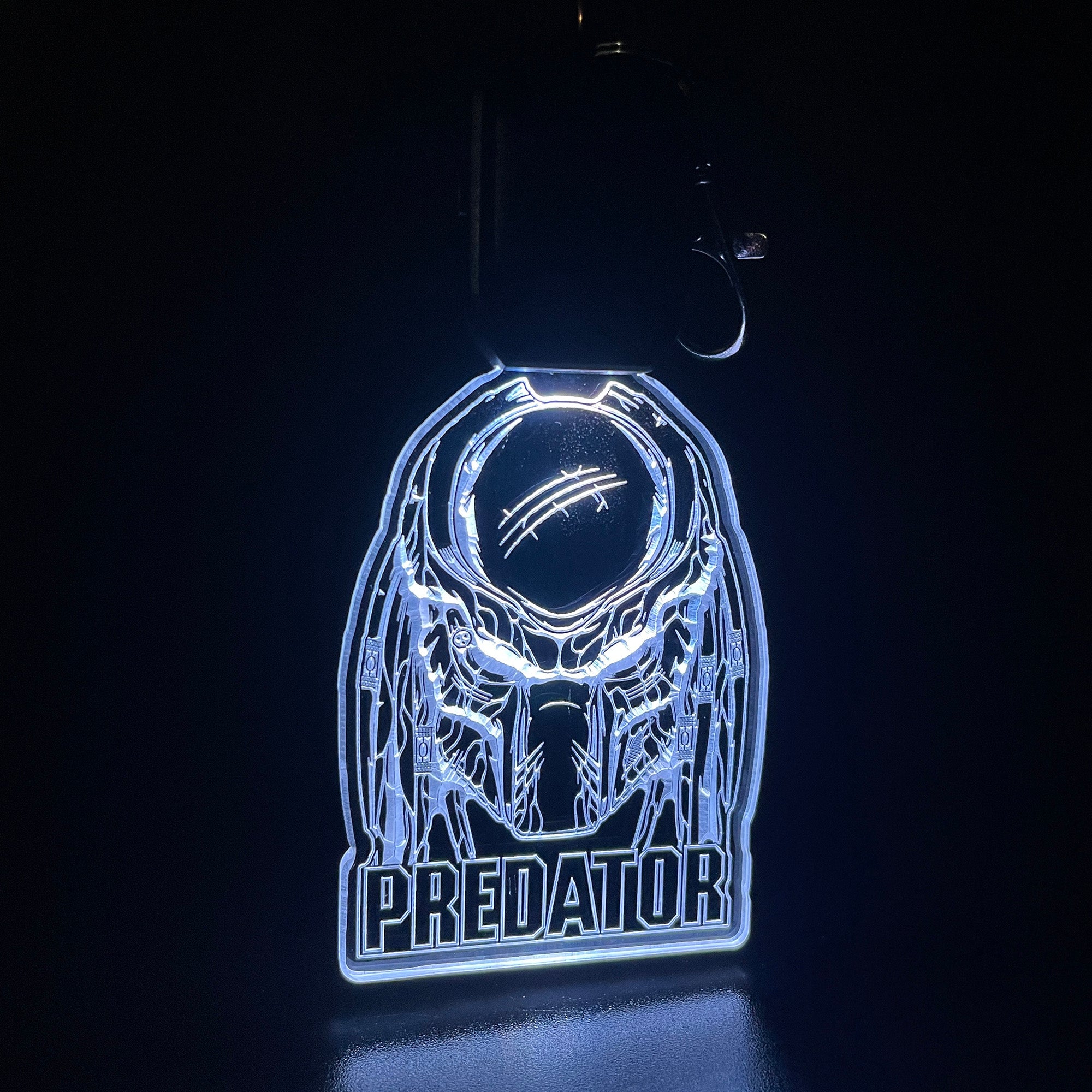 Predator LED Light Acrylic Keychain
