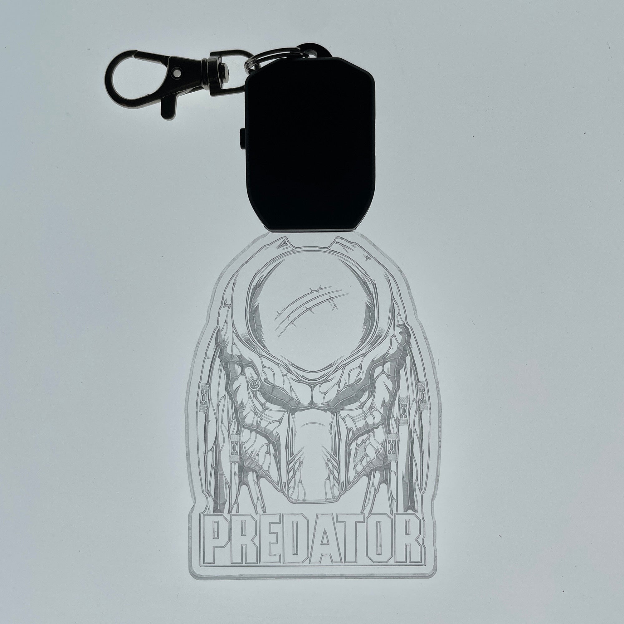 Predator LED Light Acrylic Keychain