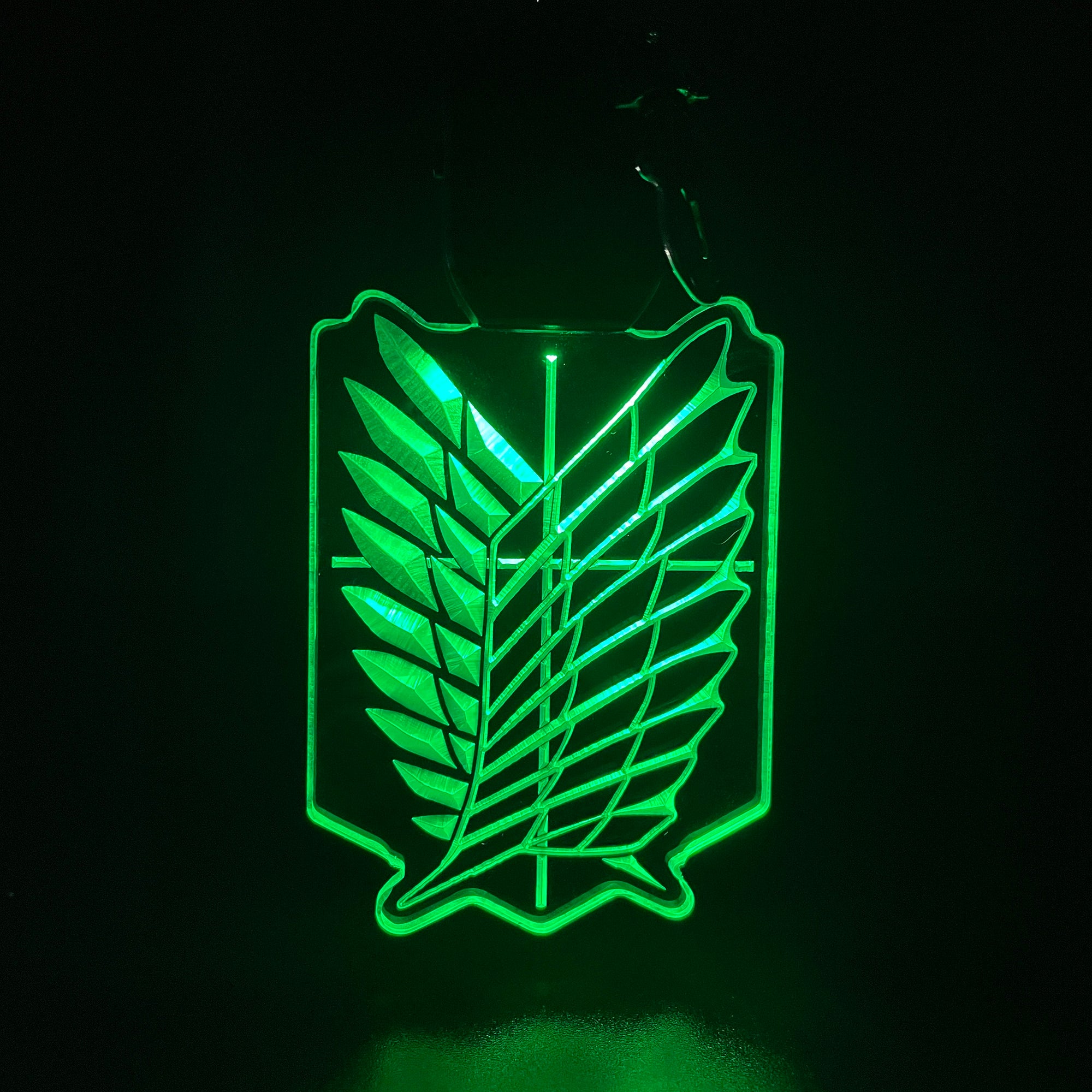 Wings of Freedom LED Light Acrylic Keychain