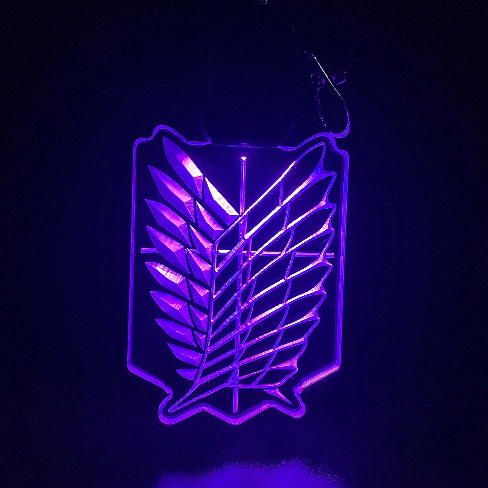 Wings of Freedom LED Light Acrylic Keychain