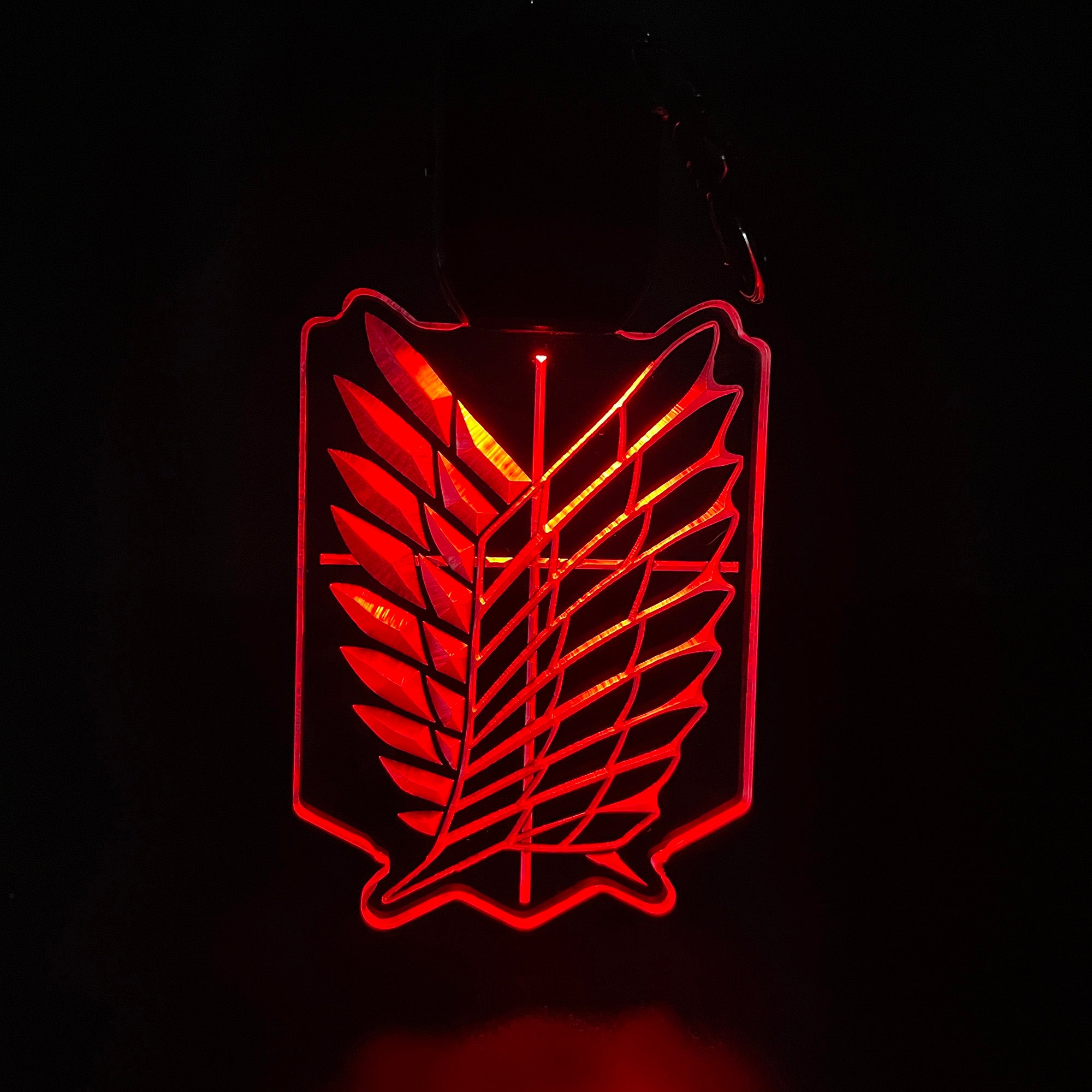 Wings of Freedom LED Light Acrylic Keychain