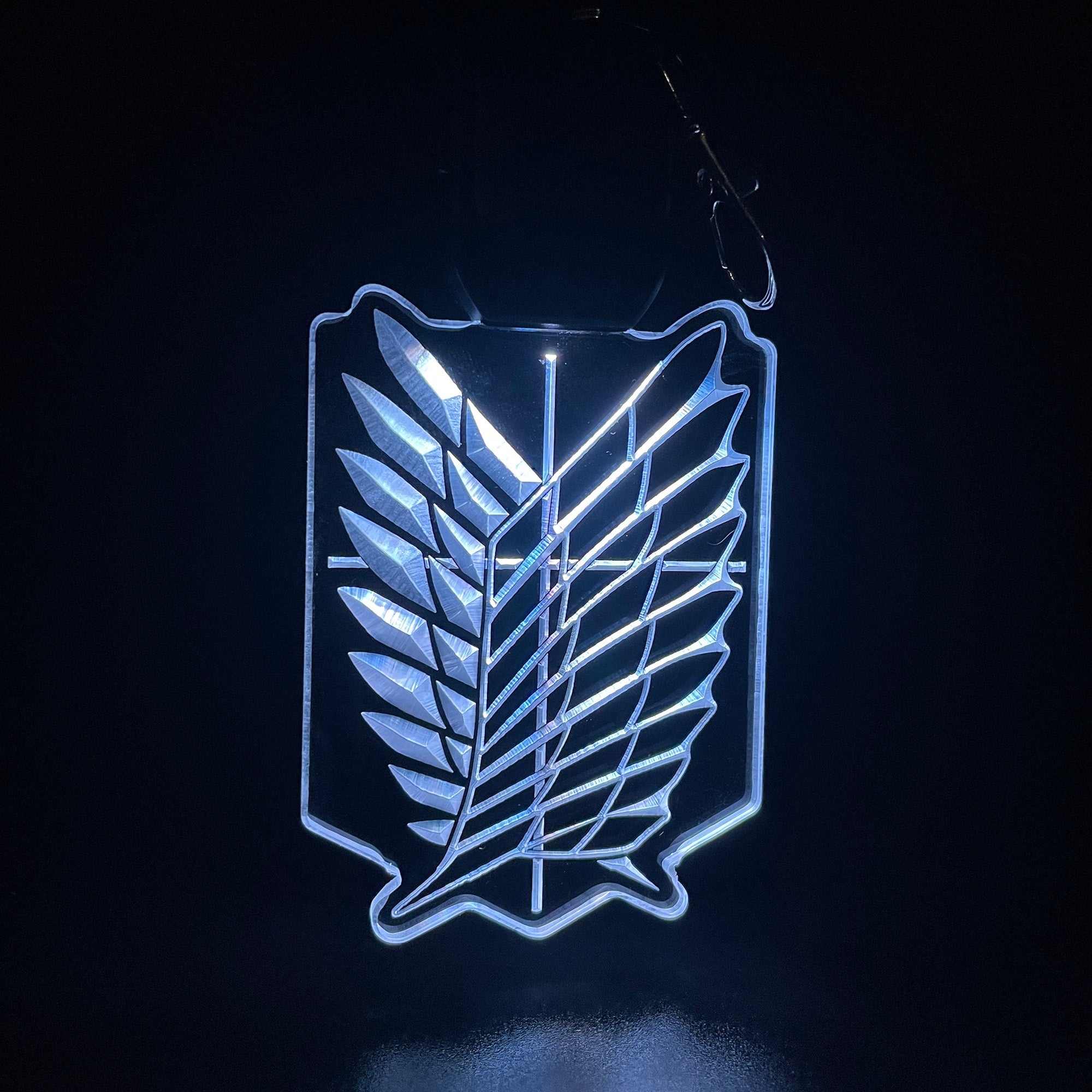 Wings of Freedom LED Light Acrylic Keychain