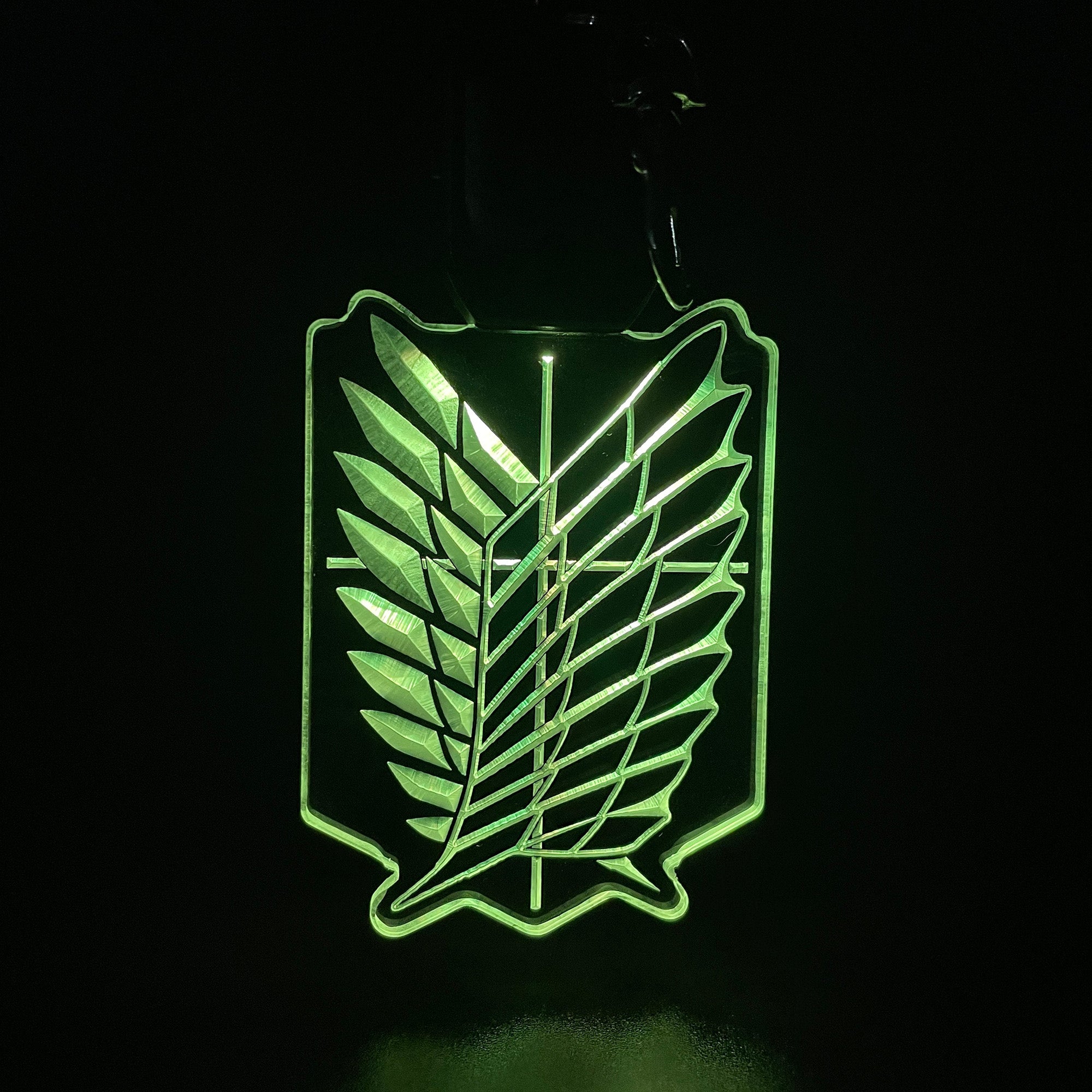 Wings of Freedom LED Light Acrylic Keychain