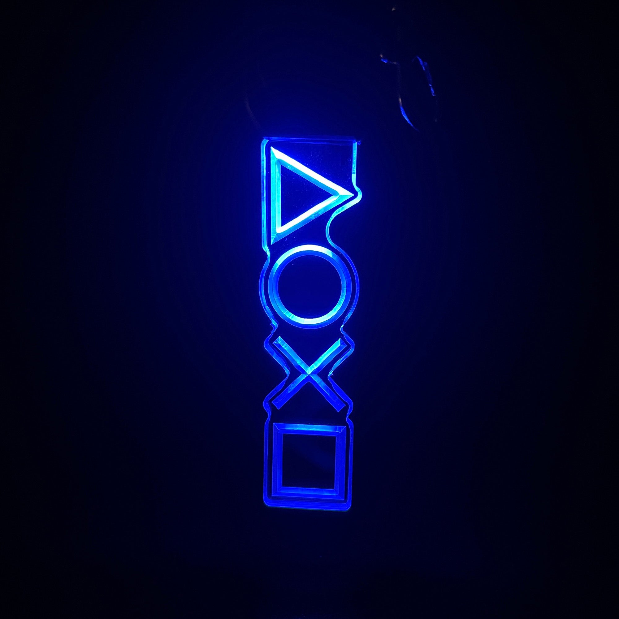 Playstation Icon LED Light Acrylic Keychain