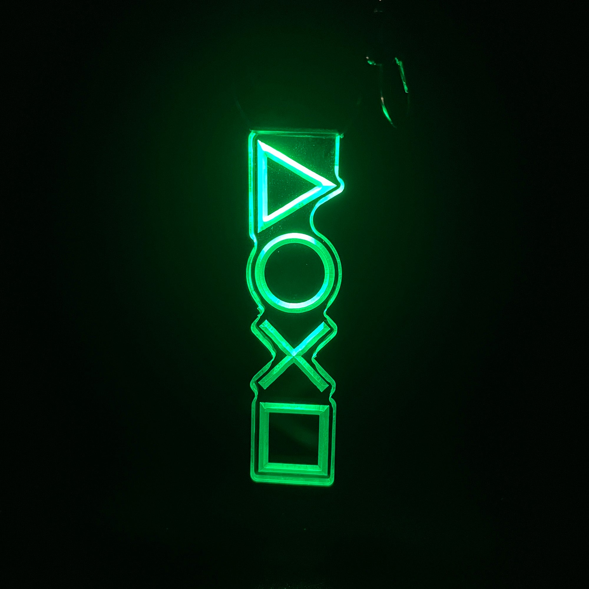 Playstation Icon LED Light Acrylic Keychain