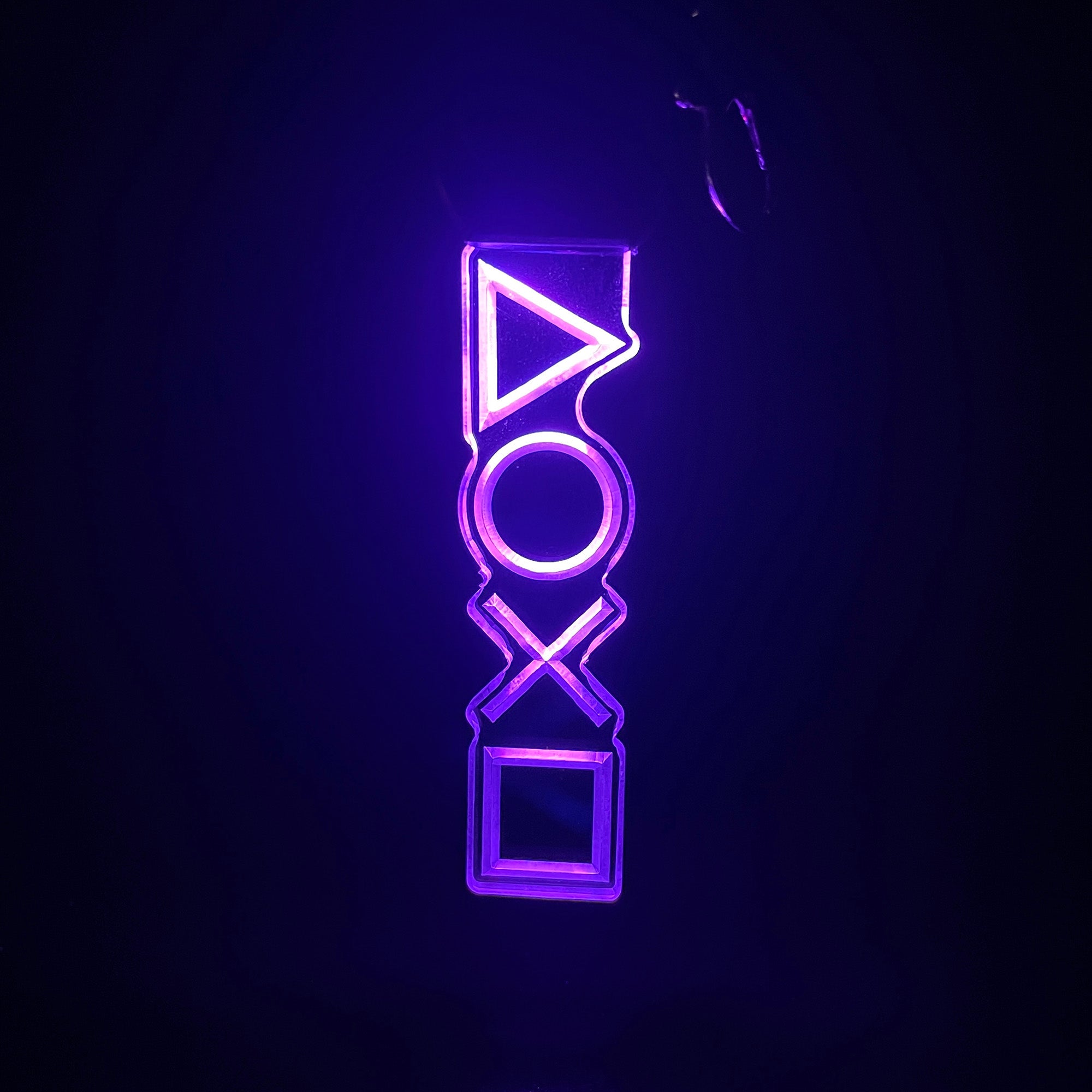 Playstation Icon LED Light Acrylic Keychain