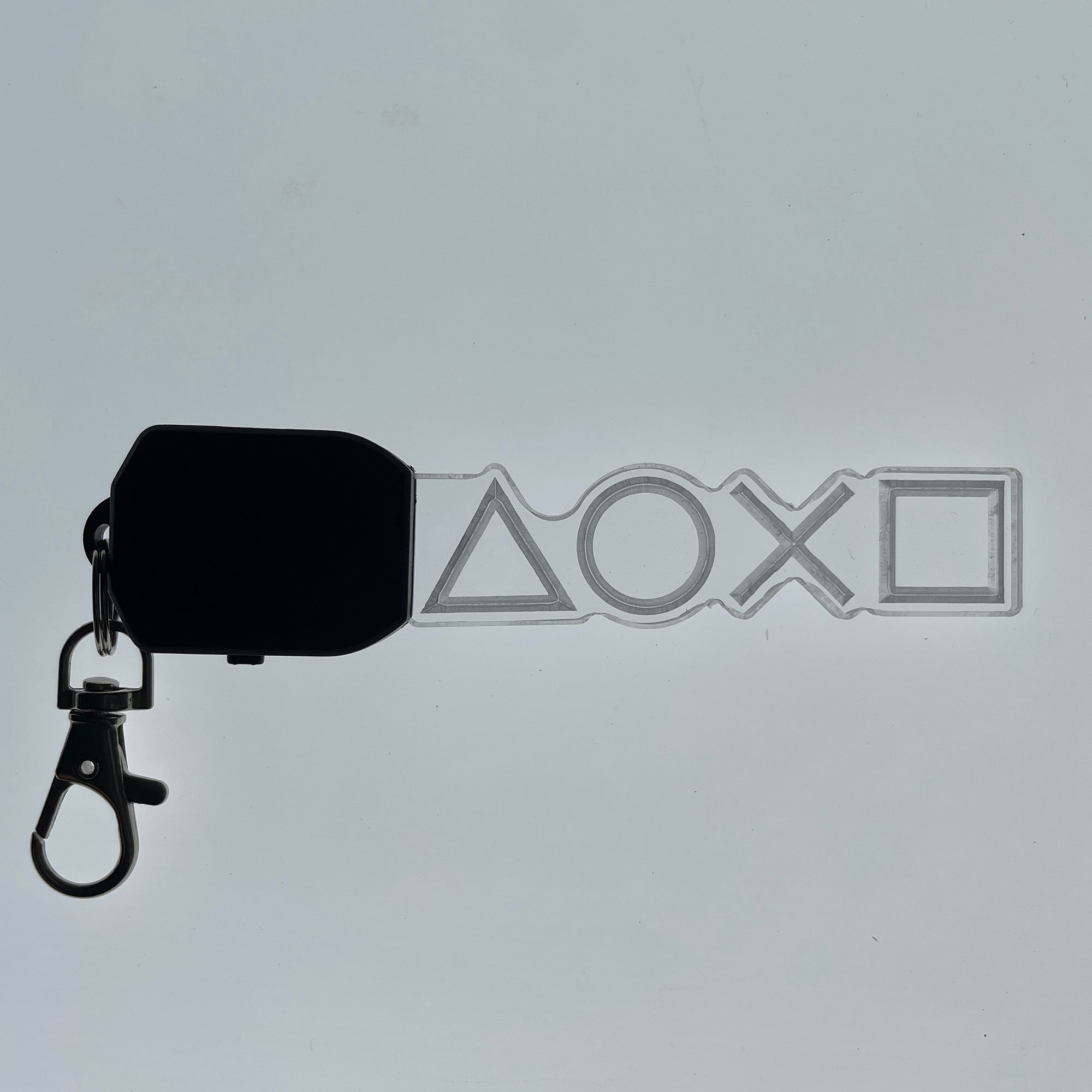 Playstation Icon LED Light Acrylic Keychain