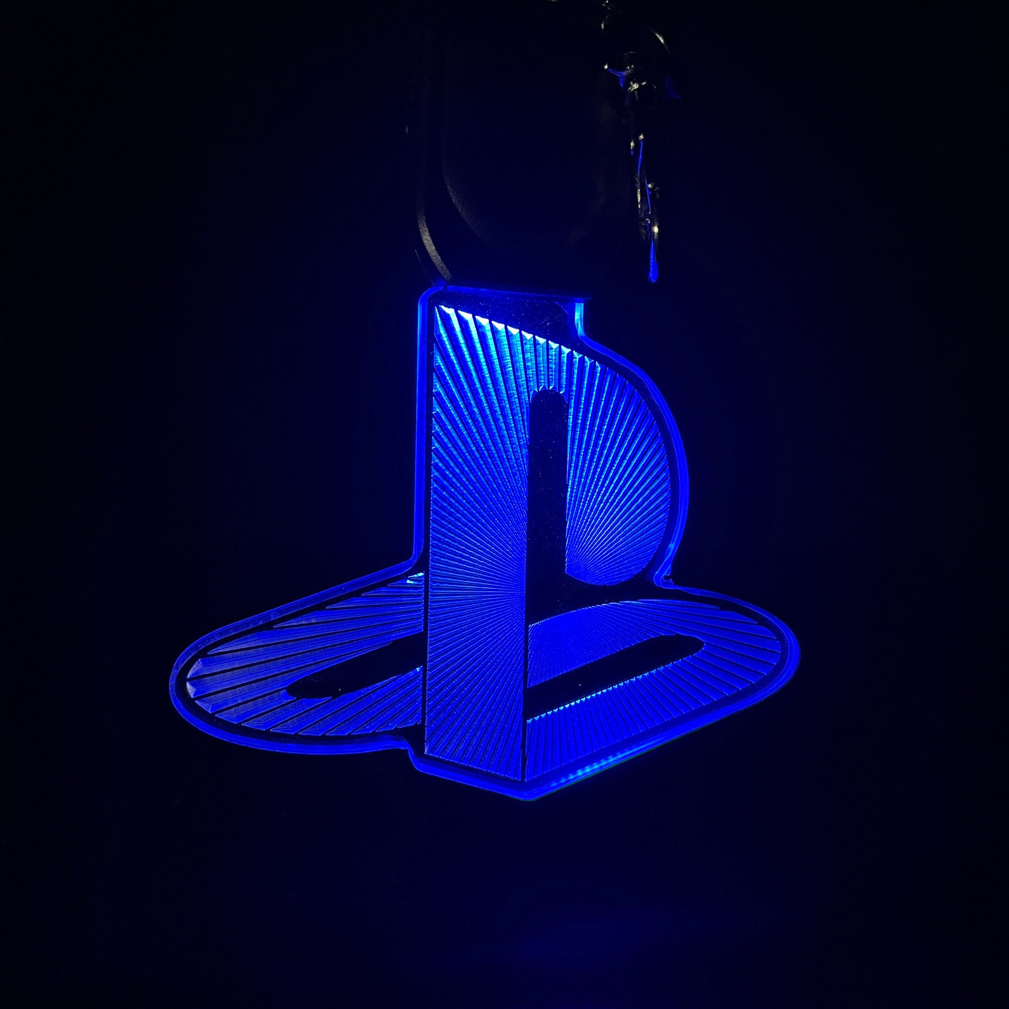 Playstation Icon LED Light Acrylic Keychain