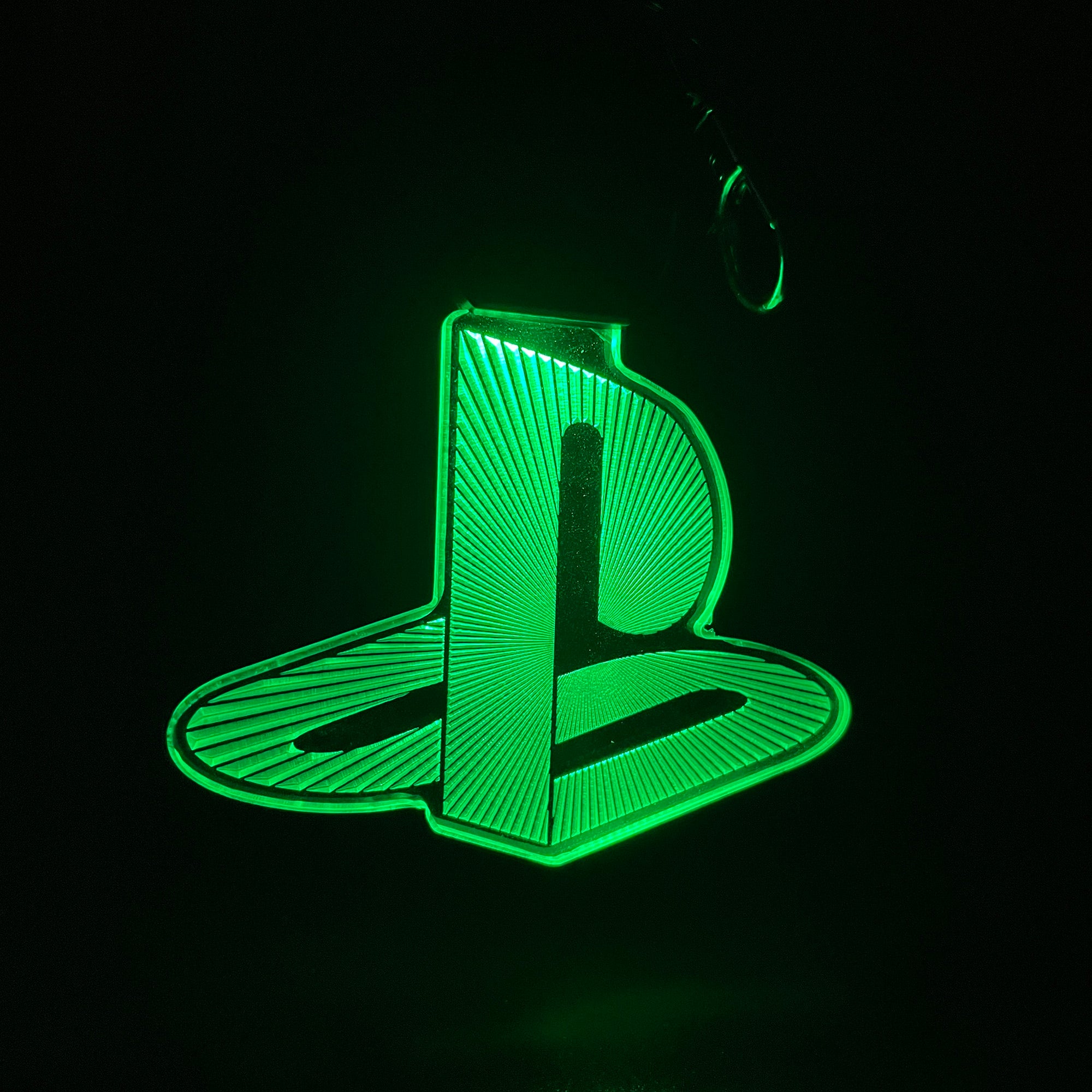 Playstation Icon LED Light Acrylic Keychain