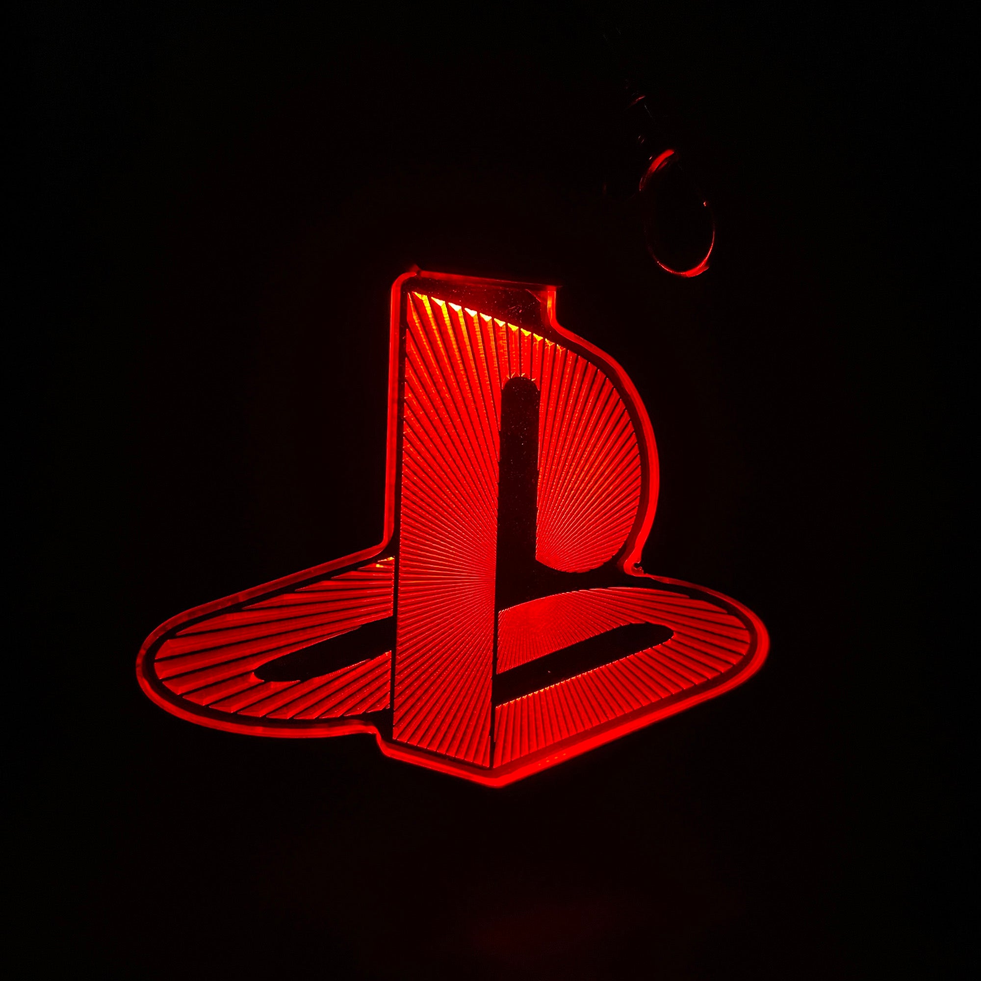 Playstation Icon LED Light Acrylic Keychain