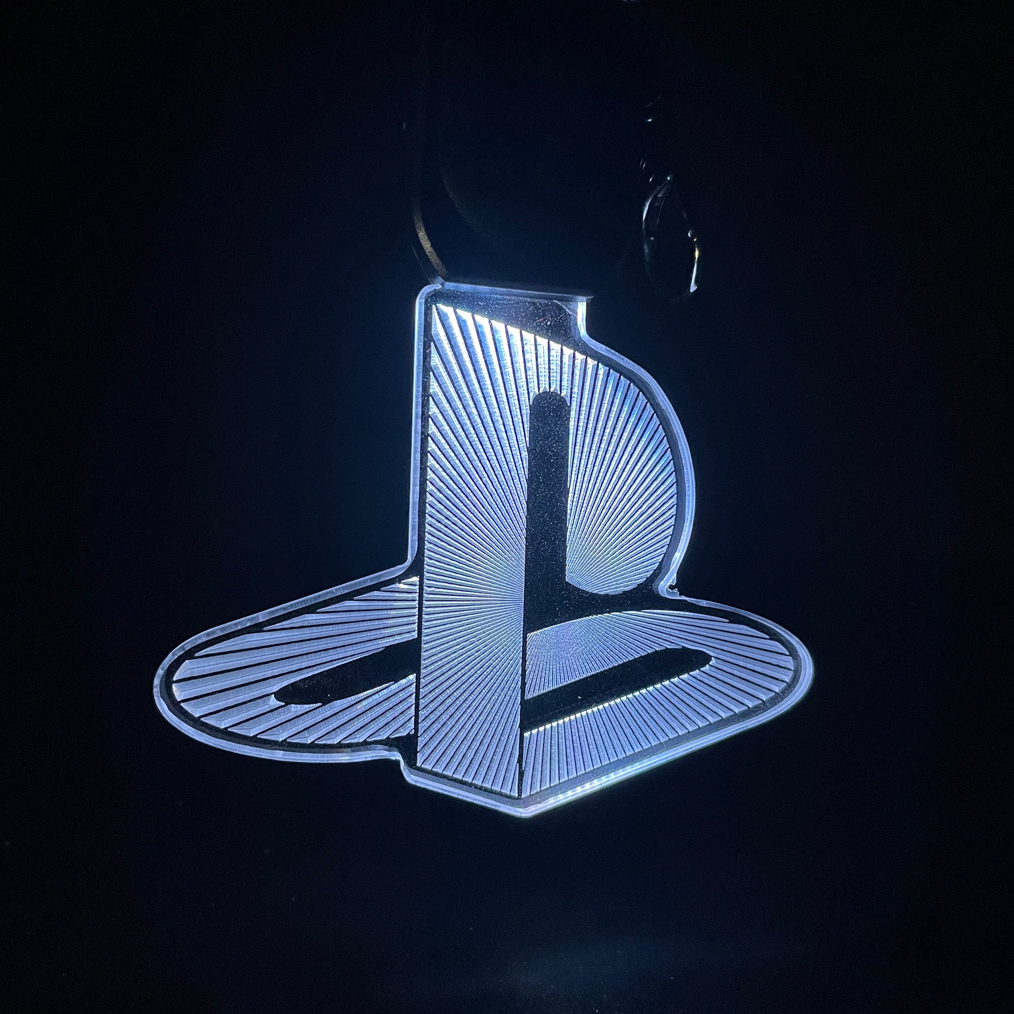 Playstation Icon LED Light Acrylic Keychain
