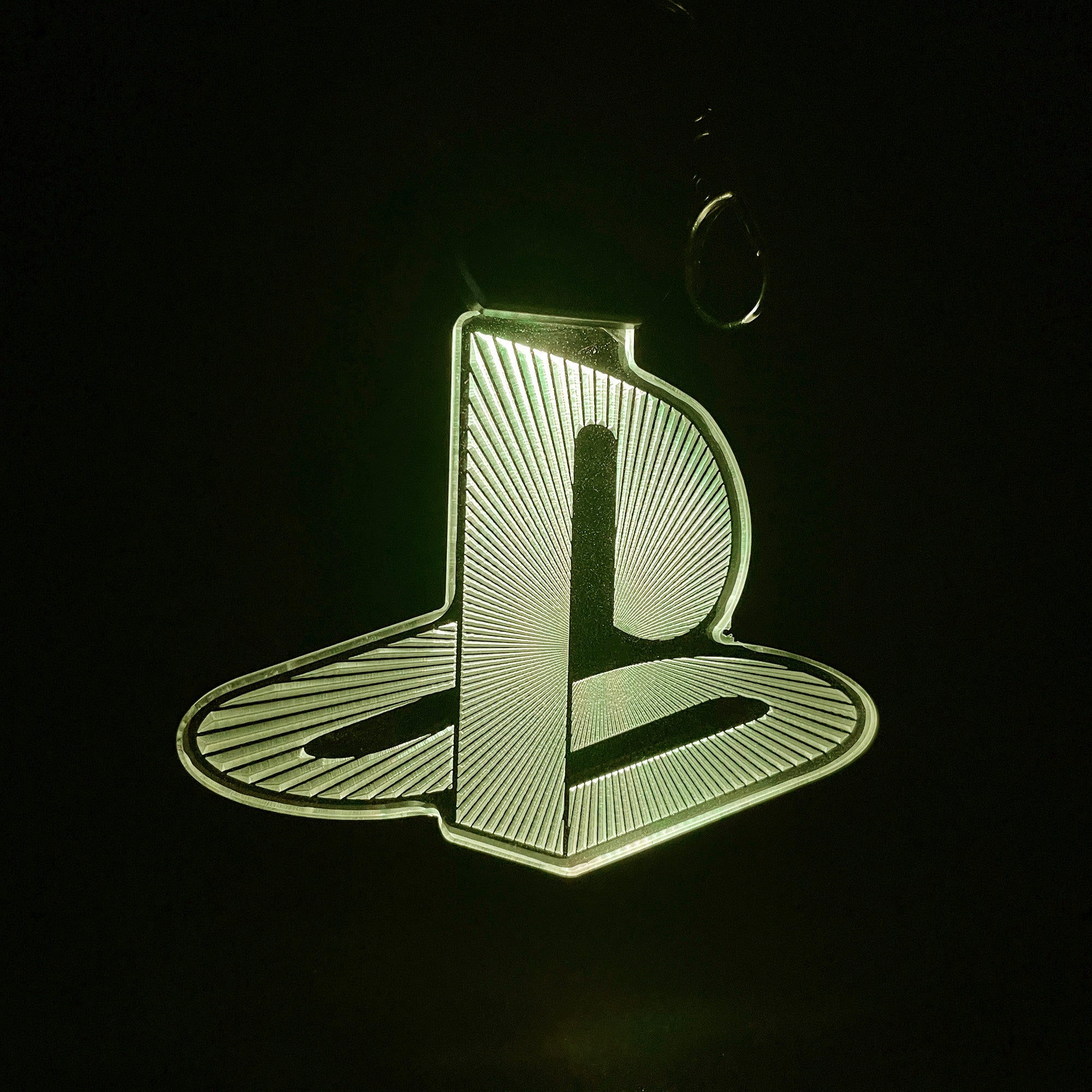 Playstation Icon LED Light Acrylic Keychain
