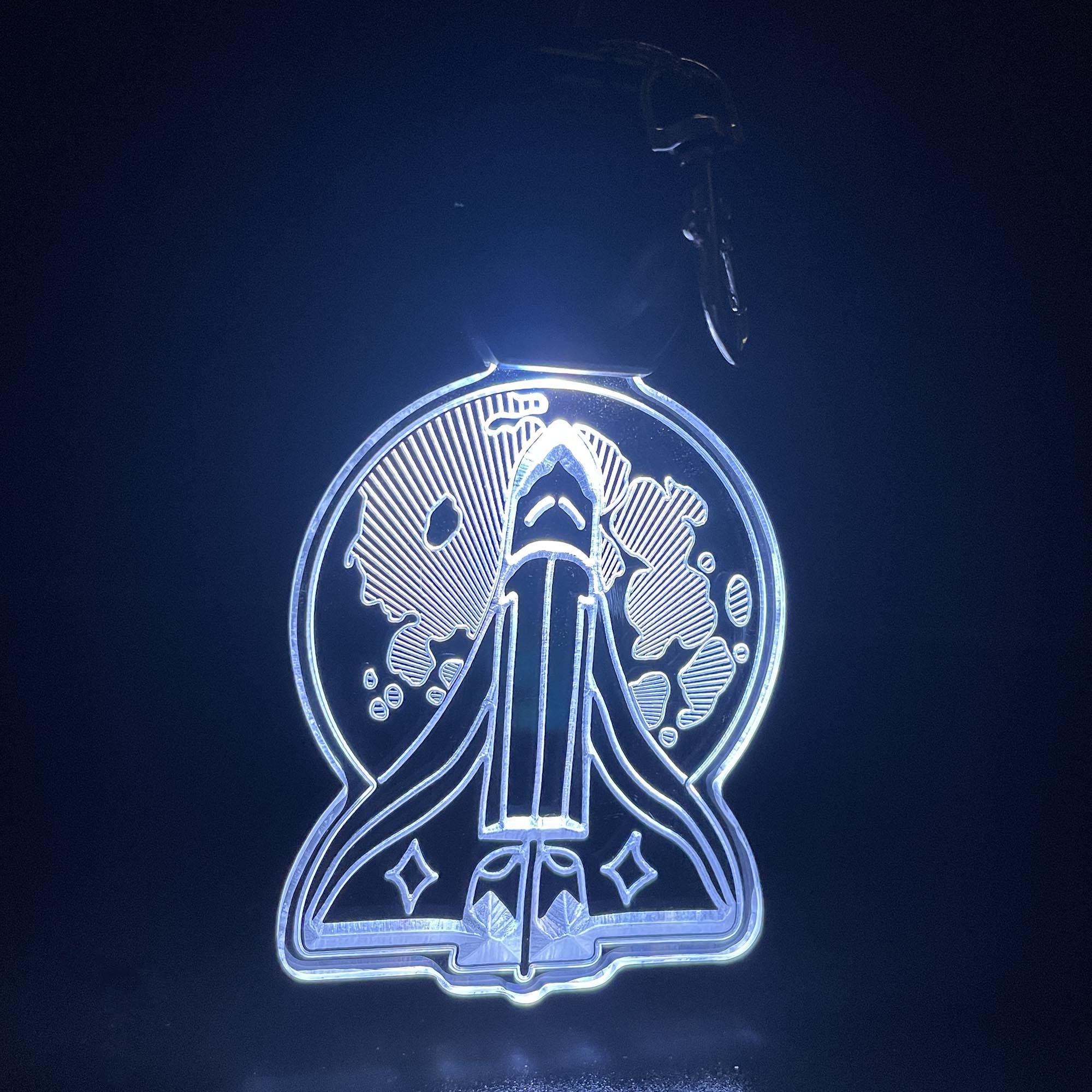 The Last of Us Spaceship LED Light Acrylic Keychain