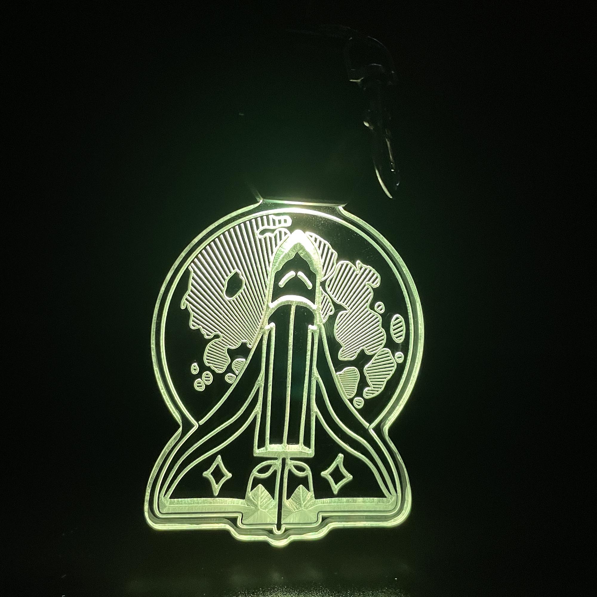 The Last of Us Spaceship LED Light Acrylic Keychain